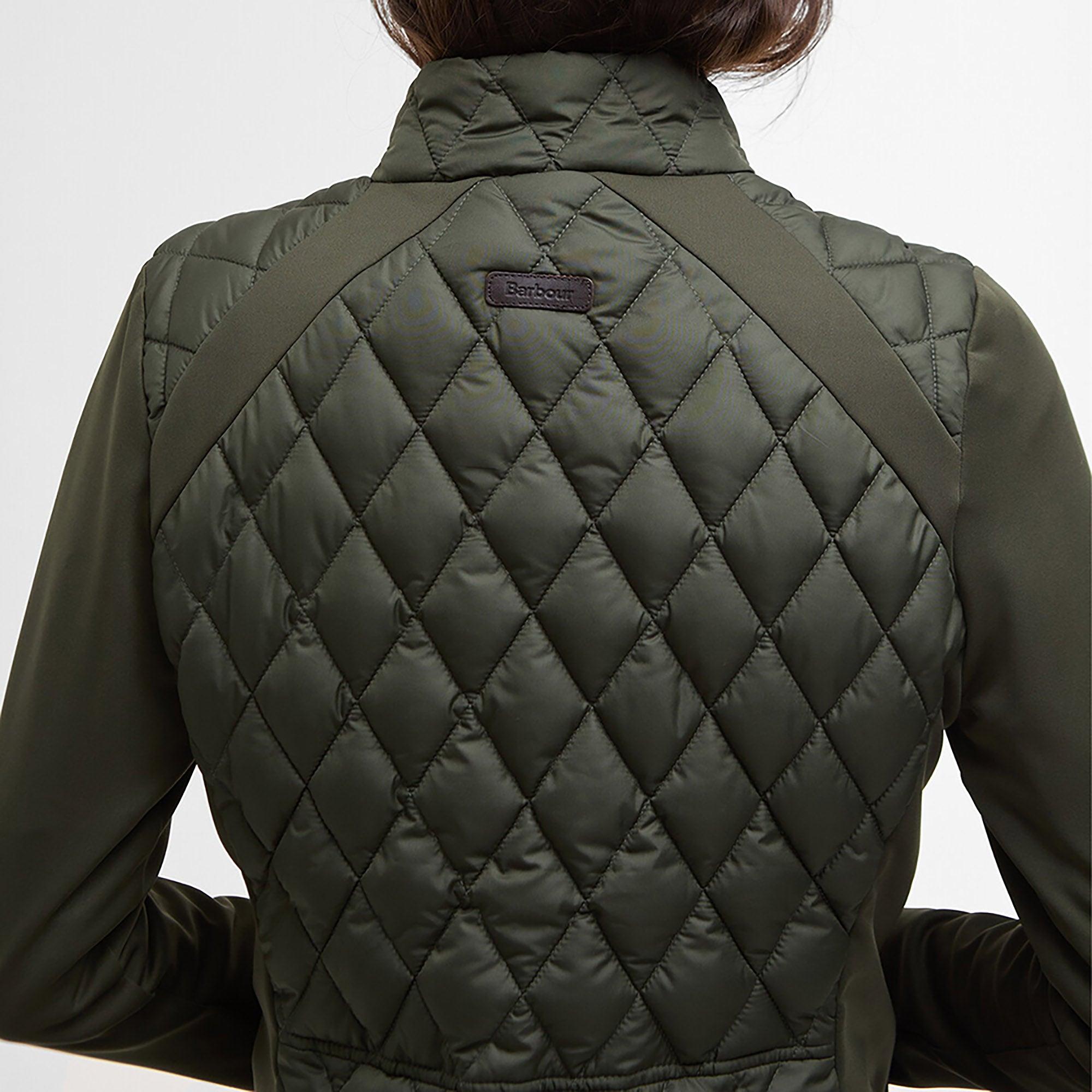 Product image 6 of 8 of Barbour Women's Edda Quilted Sweat Jacket - Olive