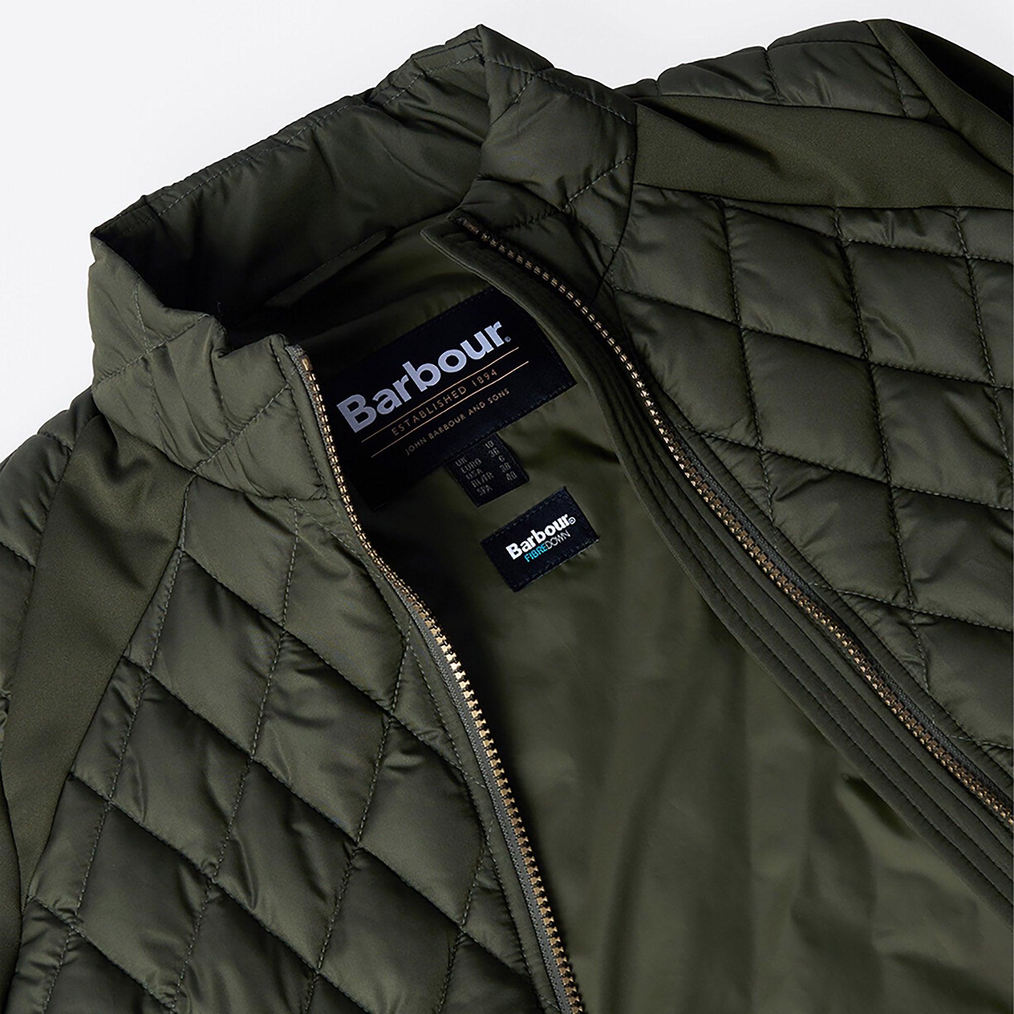 Product image 8 of 8 of Barbour Women's Edda Quilted Sweat Jacket - Olive