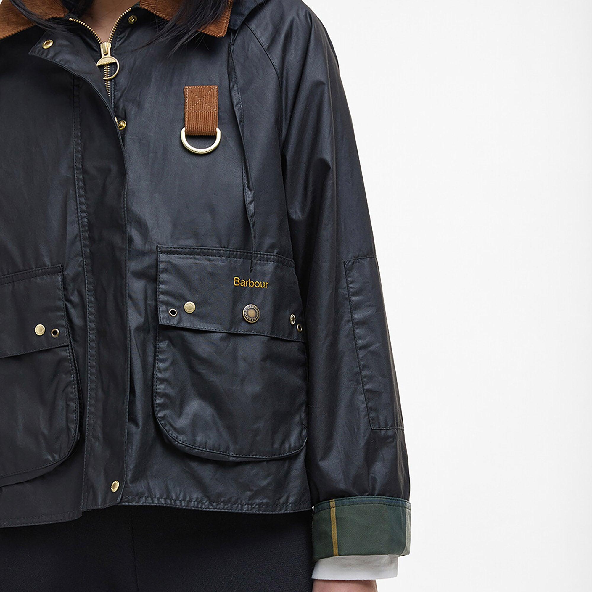 Product image 6 of 7 of Barbour Women's Erma Wax Jacket - Black/Ancient Tartan