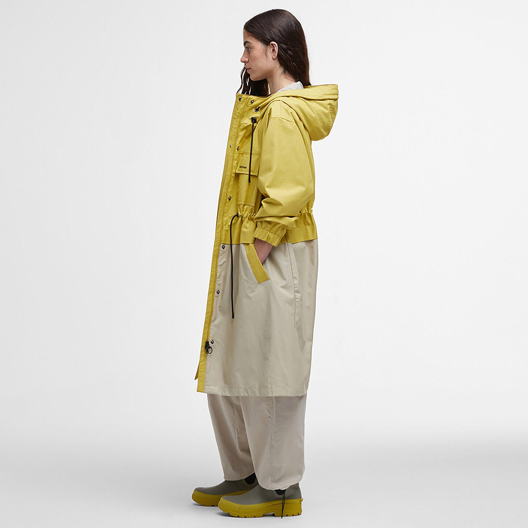 Product image 3 of 8 of Barbour Women's Evie Showerproof Parka - Limeade/Light Sand