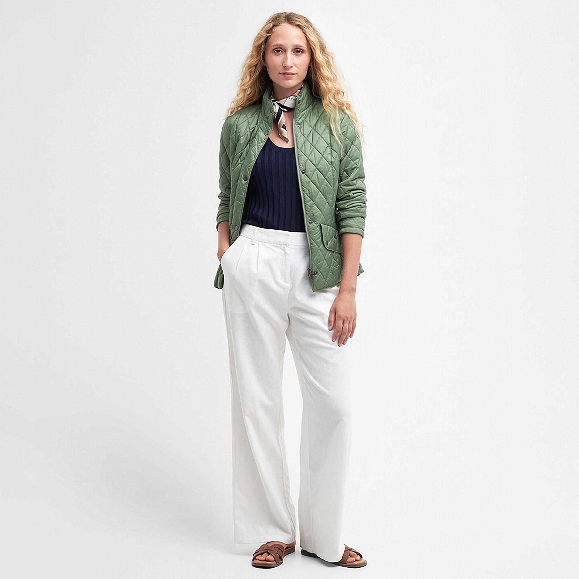 Product image 3 of 6 of Barbour Women's Flyweight Cavalry Quilted Jacket - Bayleaf