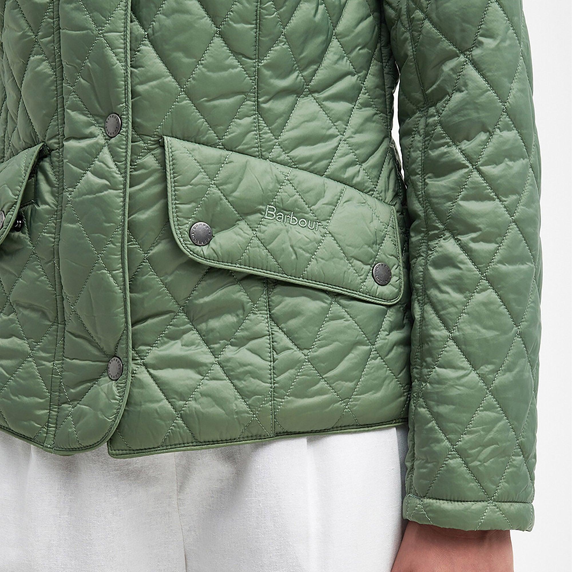 Product image 6 of 6 of Barbour Women's Flyweight Cavalry Quilted Jacket - Bayleaf