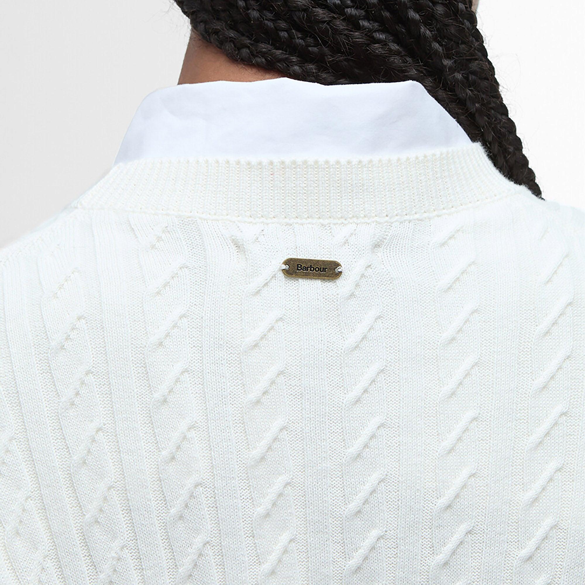 Product image 7 of 7 of Barbour Women's Hartland Crew Knitted Jumper - Cloud