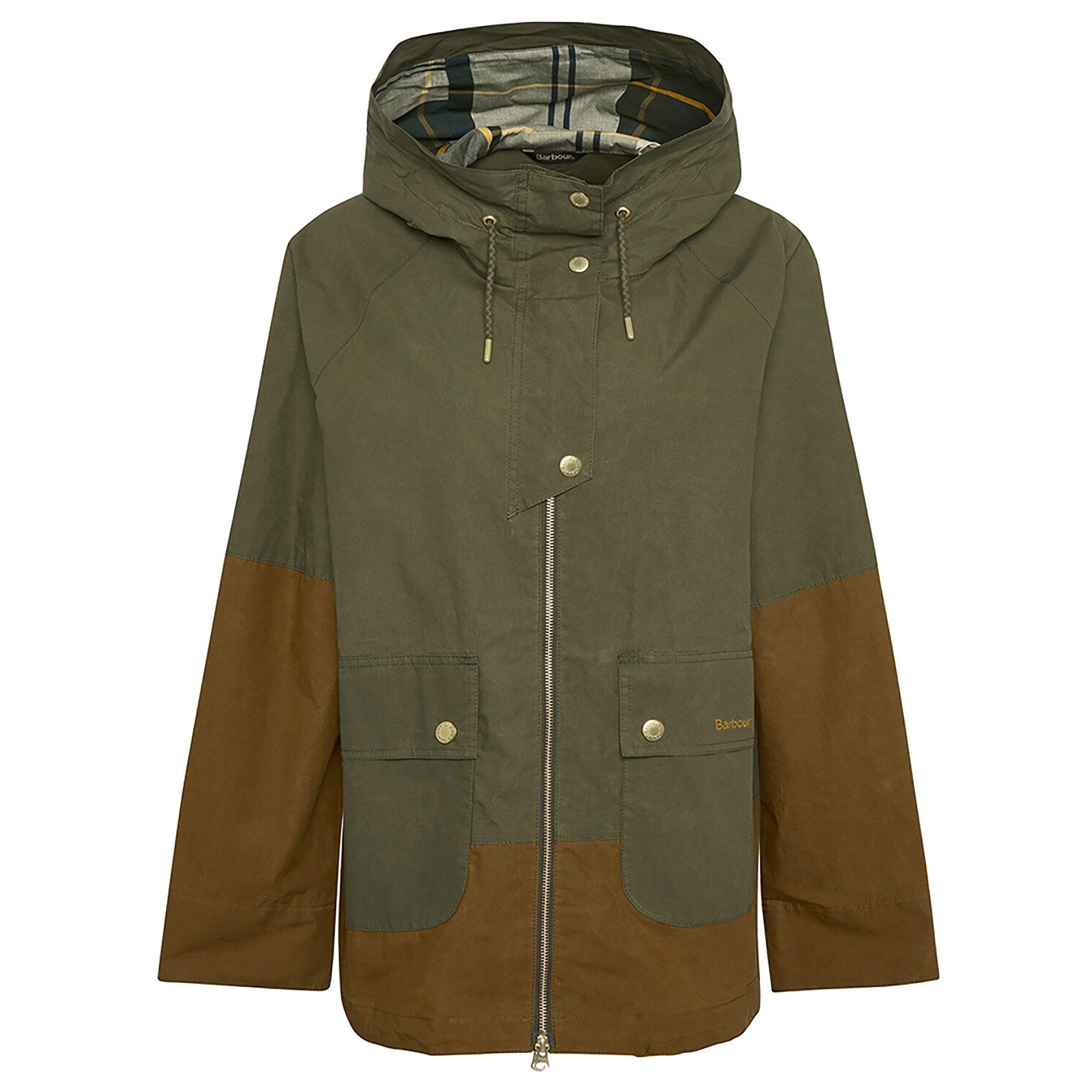 Product image 1 of 6 of Barbour Women's Hayley Showerproof Jacket - Dusky Green/Ancient Tartan