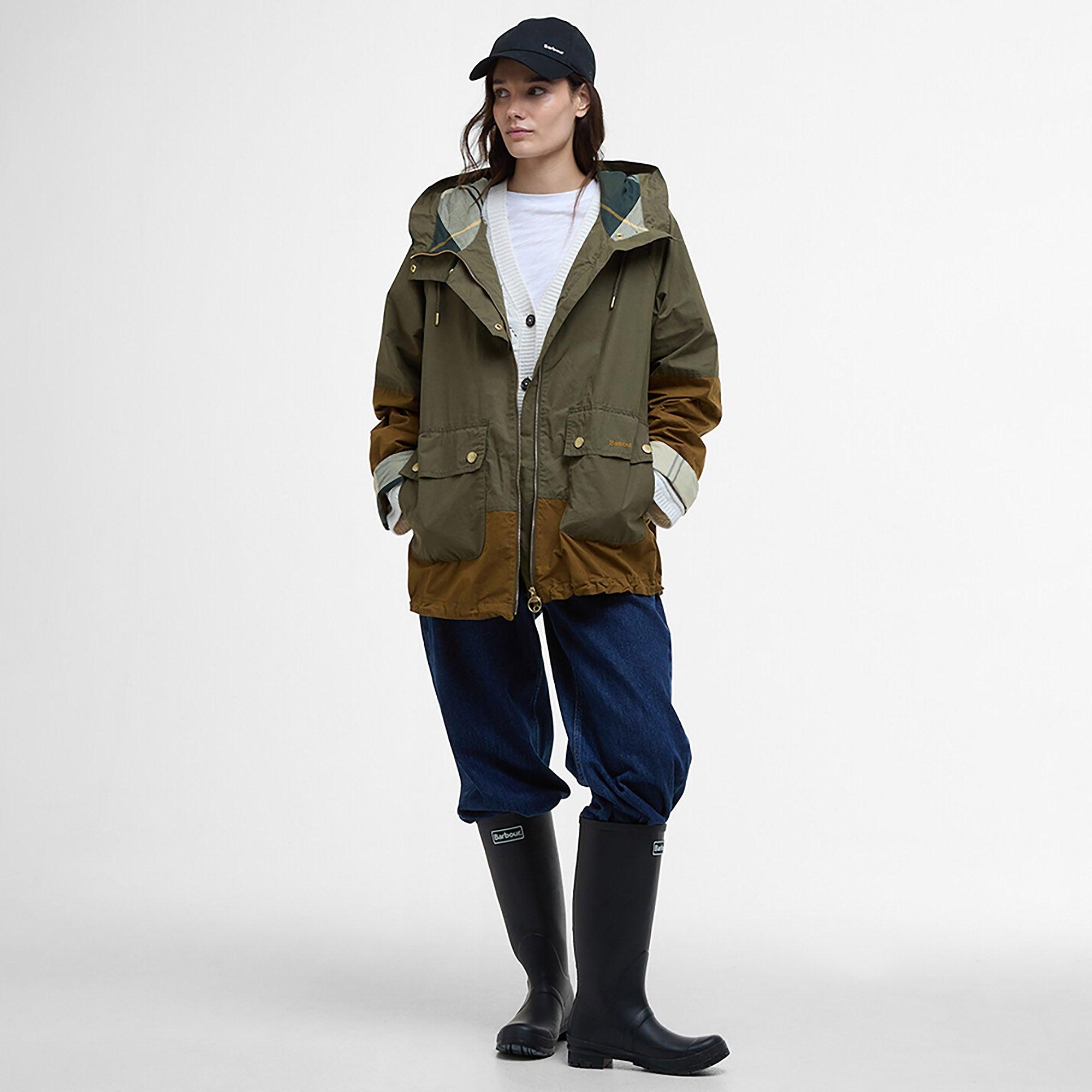 Product image 3 of 6 of Barbour Women's Hayley Showerproof Jacket - Dusky Green/Ancient Tartan
