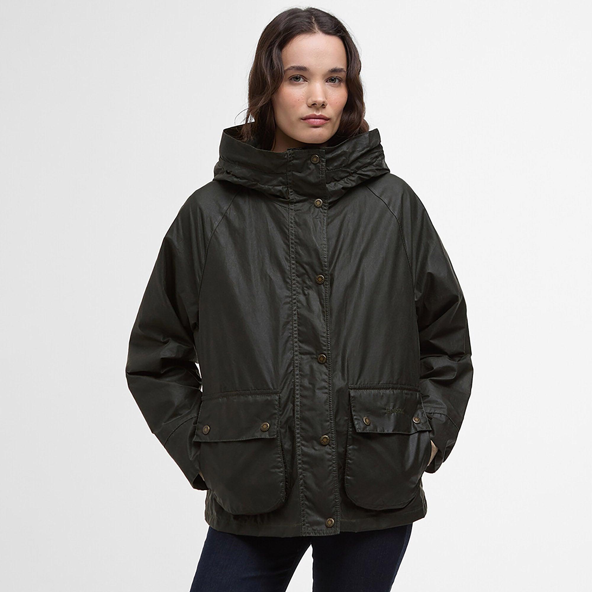 Product image 2 of 8 of Barbour Women's Hollies Wax Jacket - Archive Olive/Ancient Tartan