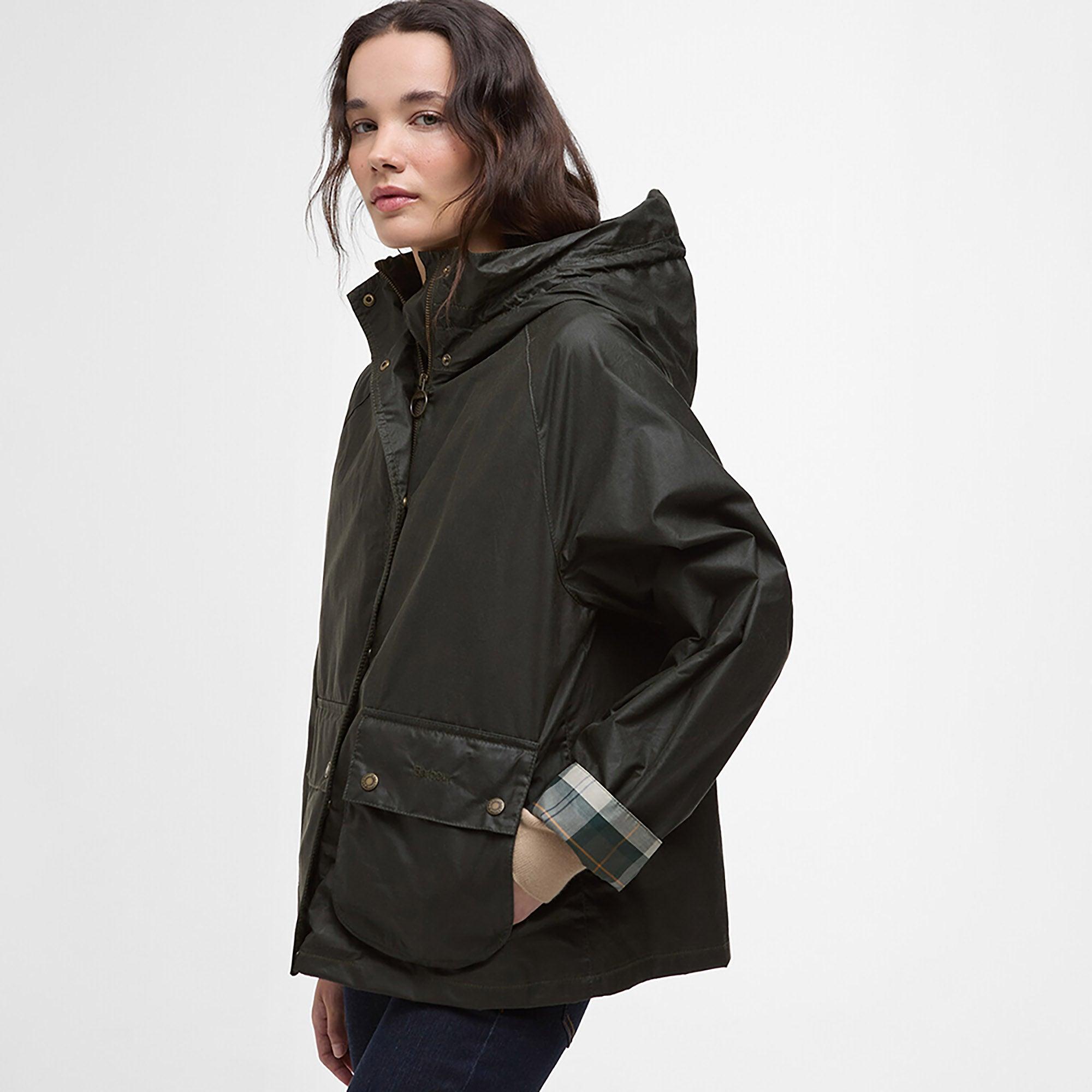 Product image 5 of 8 of Barbour Women's Hollies Wax Jacket - Archive Olive/Ancient Tartan