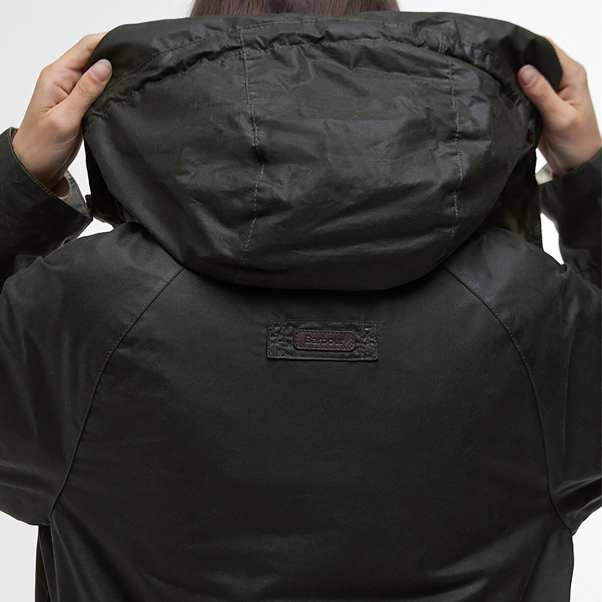 Product image 7 of 8 of Barbour Women's Hollies Wax Jacket - Archive Olive/Ancient Tartan