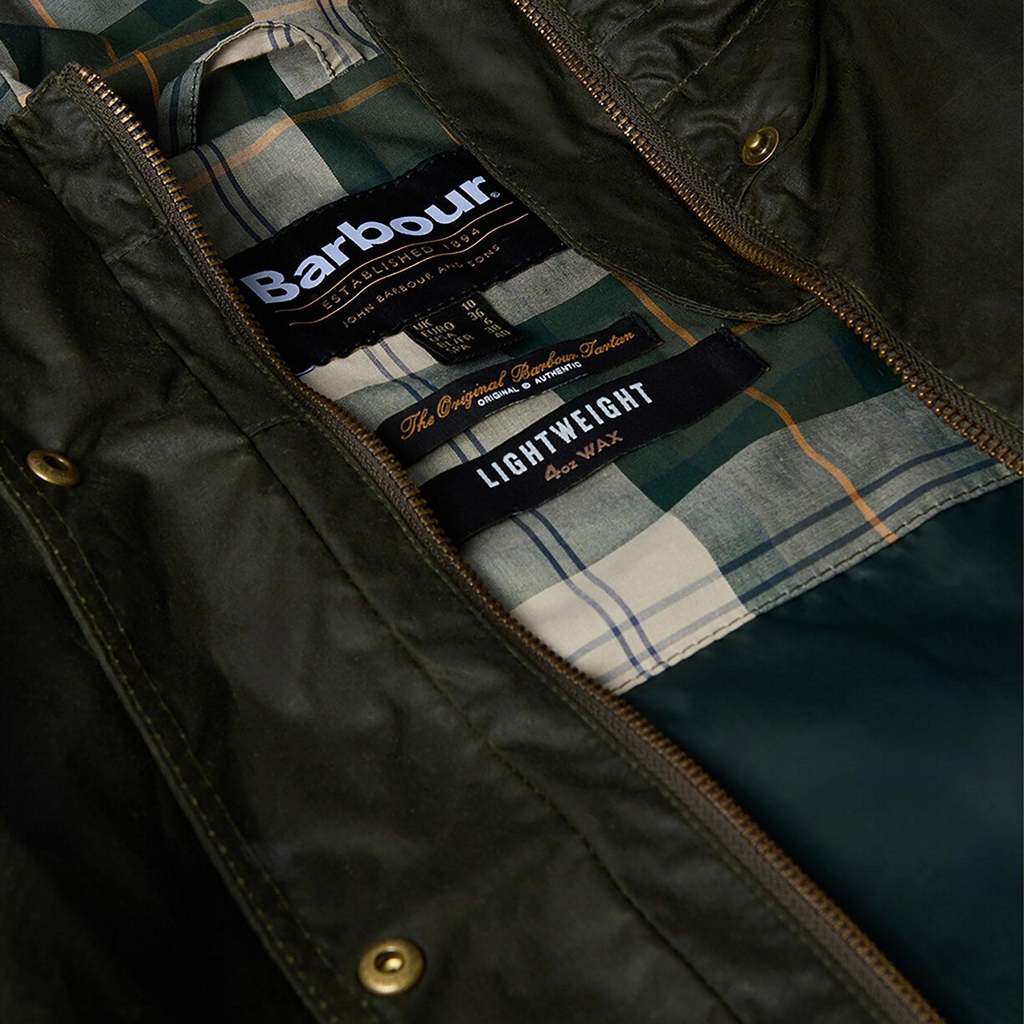 Product image 8 of 8 of Barbour Women's Hollies Wax Jacket - Archive Olive/Ancient Tartan