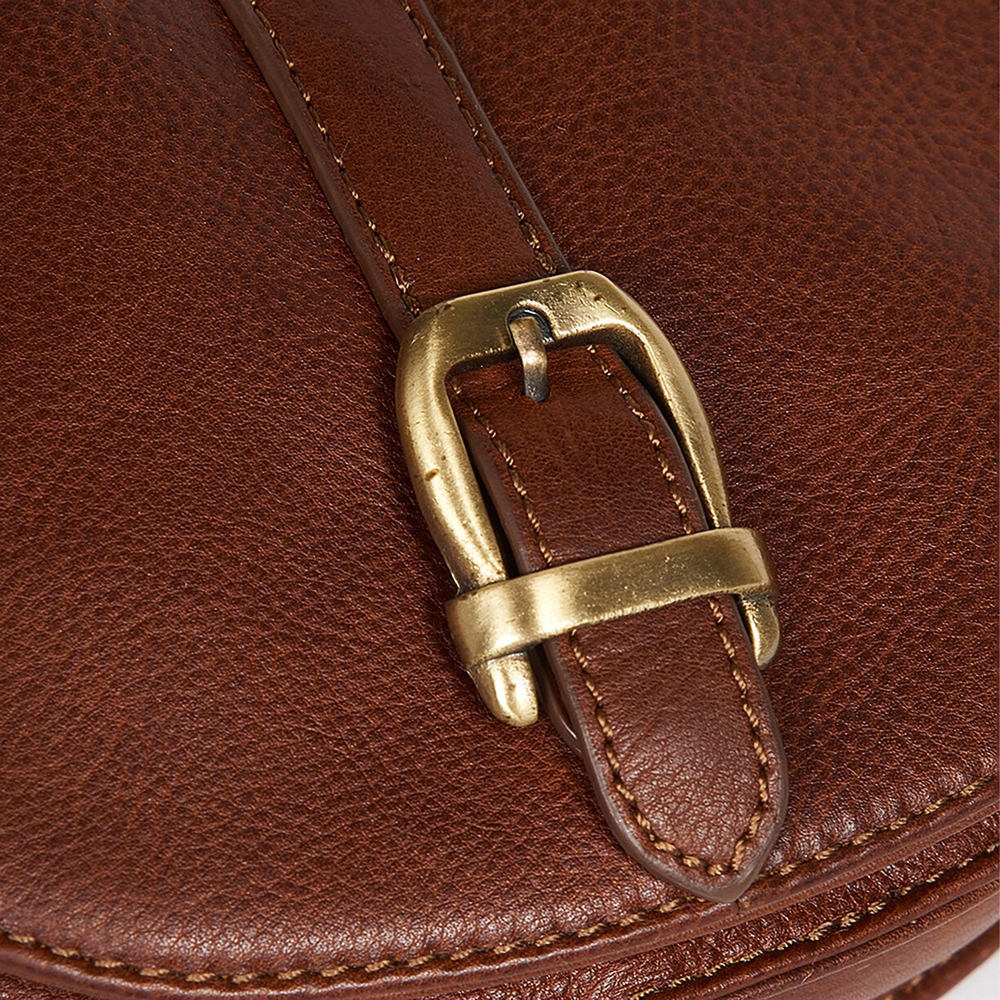 Product image 5 of 6 of Barbour Women's Laire Leather Saddle Bag - Brown