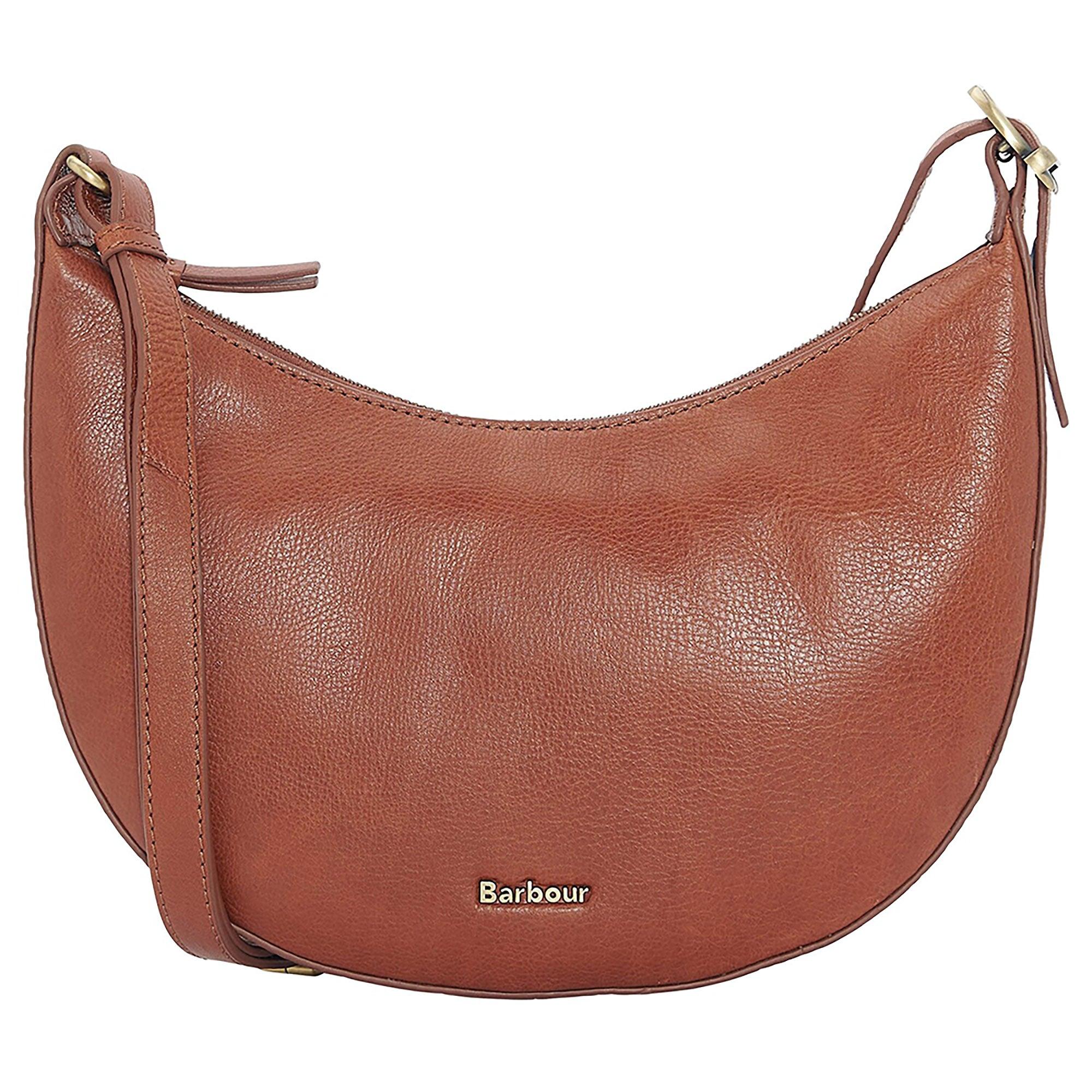 Product image 1 of 9 of Barbour Women's Laire Leather Sling Half-Moon Bag - Brown