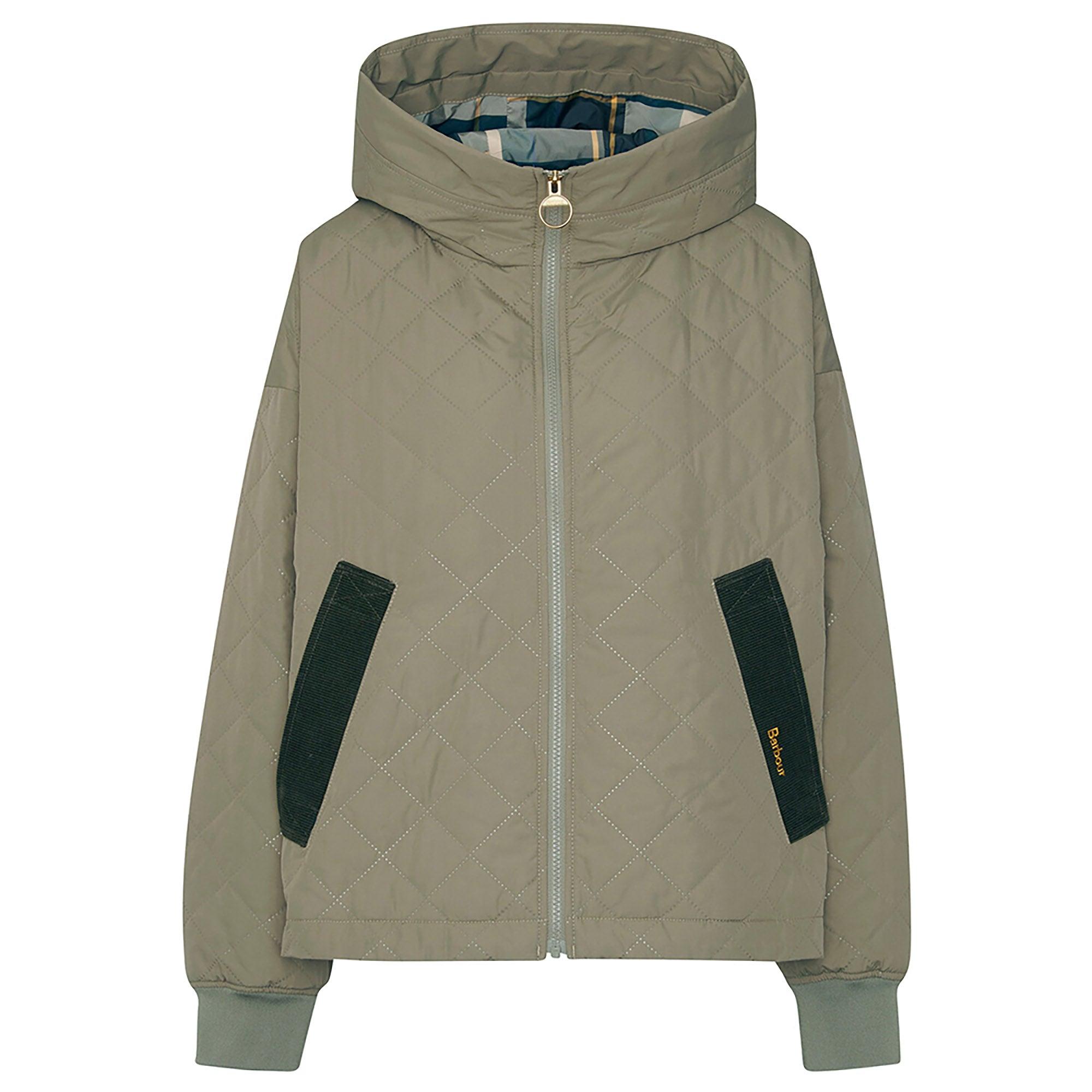 Product image 1 of 7 of Barbour Women's Maddy Quilted Jacket - Dusky Green/ Ancient Tartan