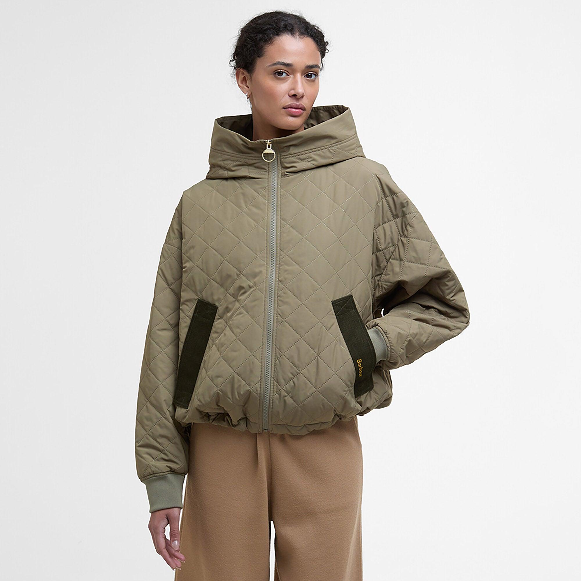 Product image 2 of 7 of Barbour Women's Maddy Quilted Jacket - Dusky Green/ Ancient Tartan