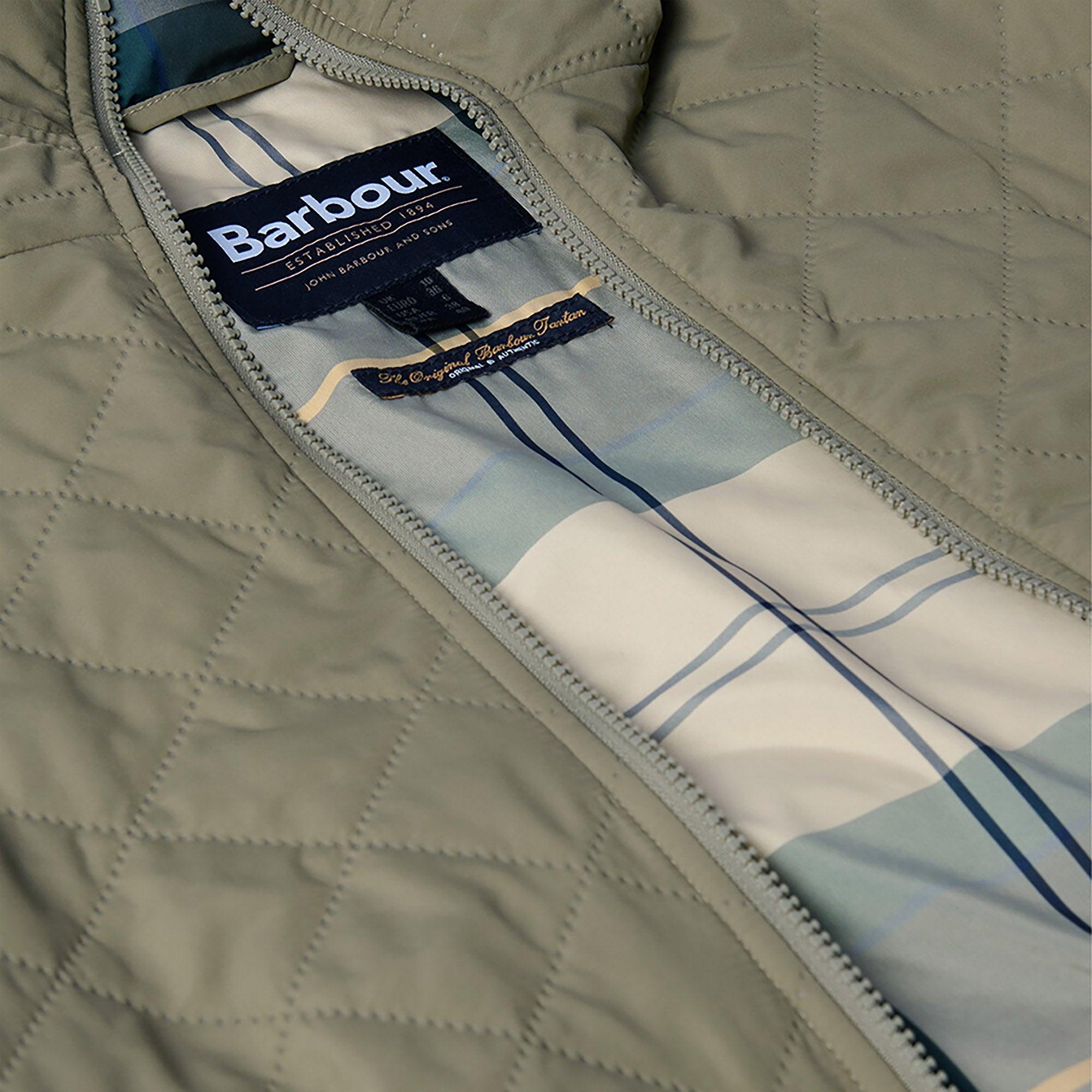 Product image 7 of 7 of Barbour Women's Maddy Quilted Jacket - Dusky Green/ Ancient Tartan