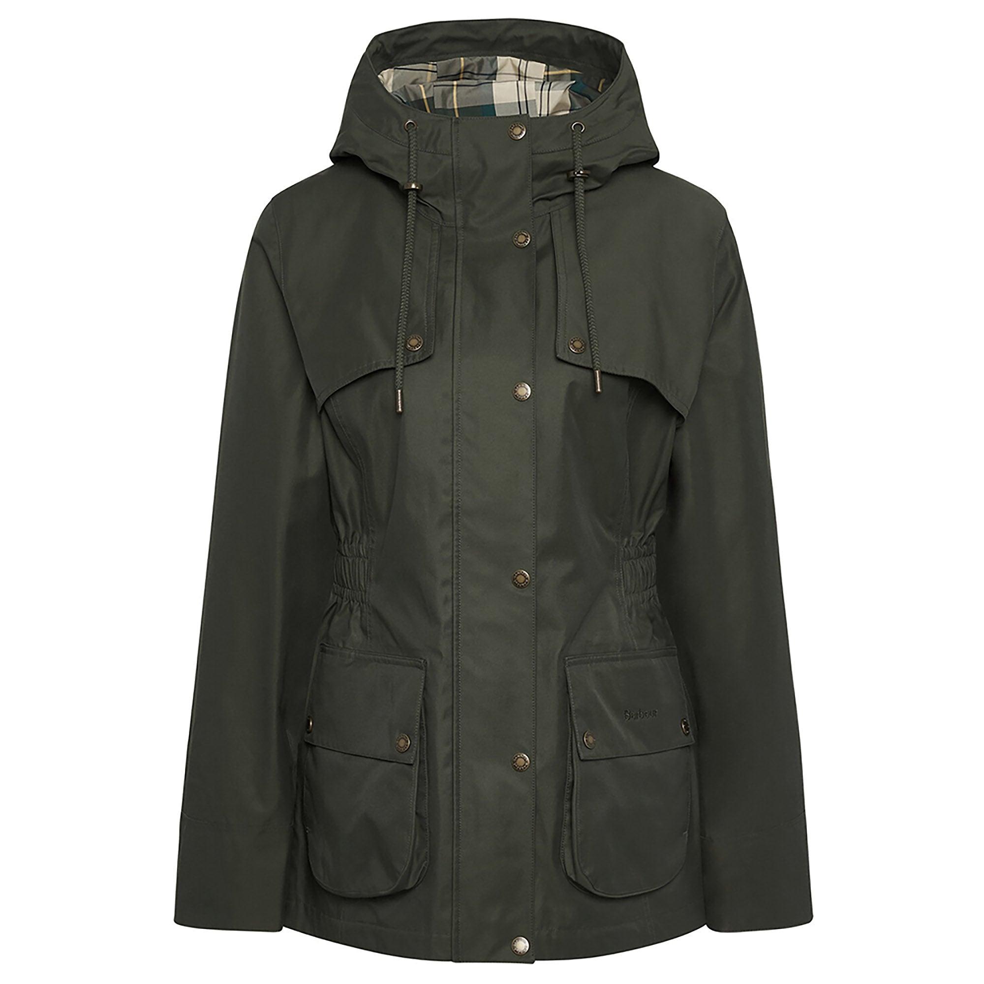 Product image 1 of 7 of Barbour Women's Maple Waterproof Jacket - Olive/Ancient Tartan
