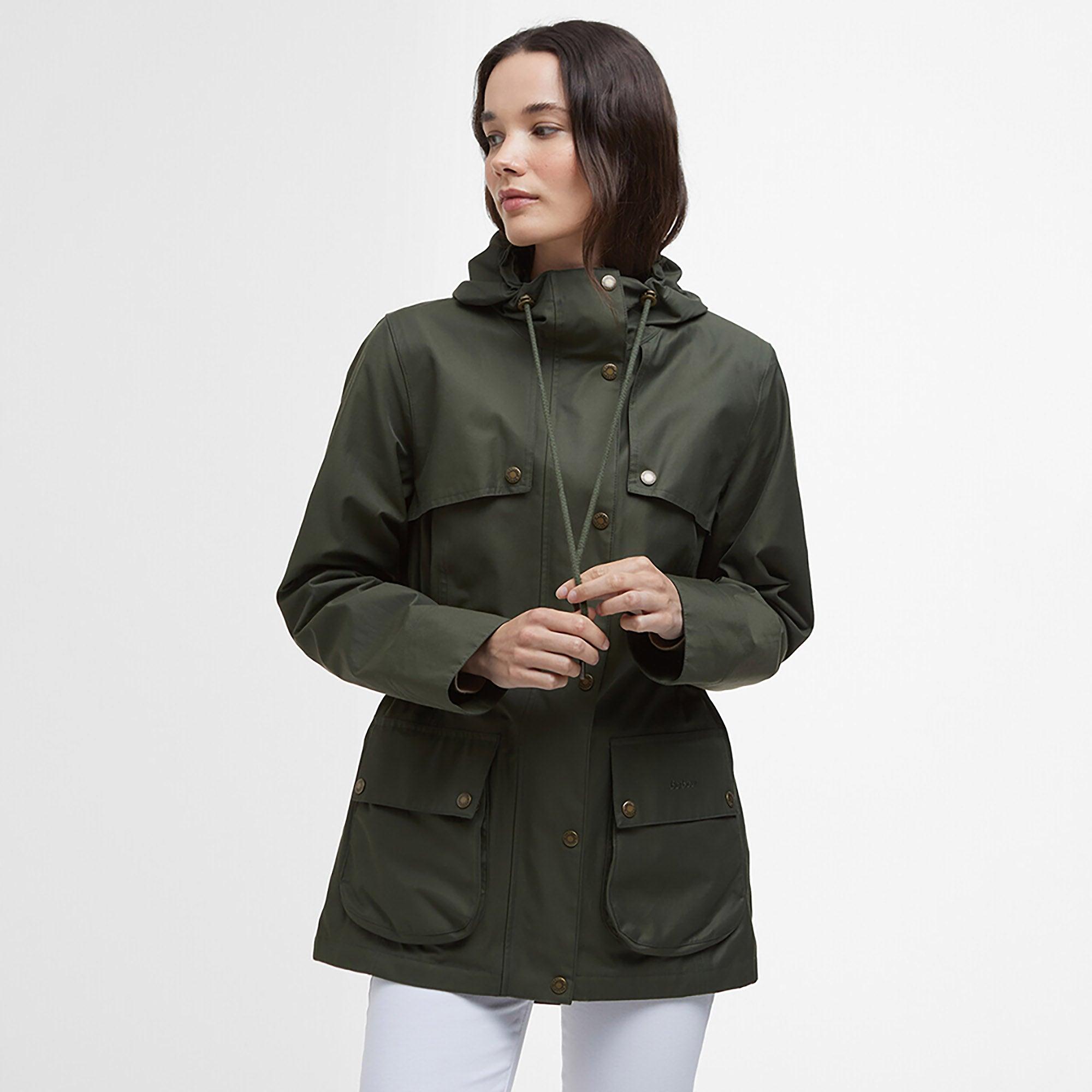 Product image 2 of 7 of Barbour Women's Maple Waterproof Jacket - Olive/Ancient Tartan