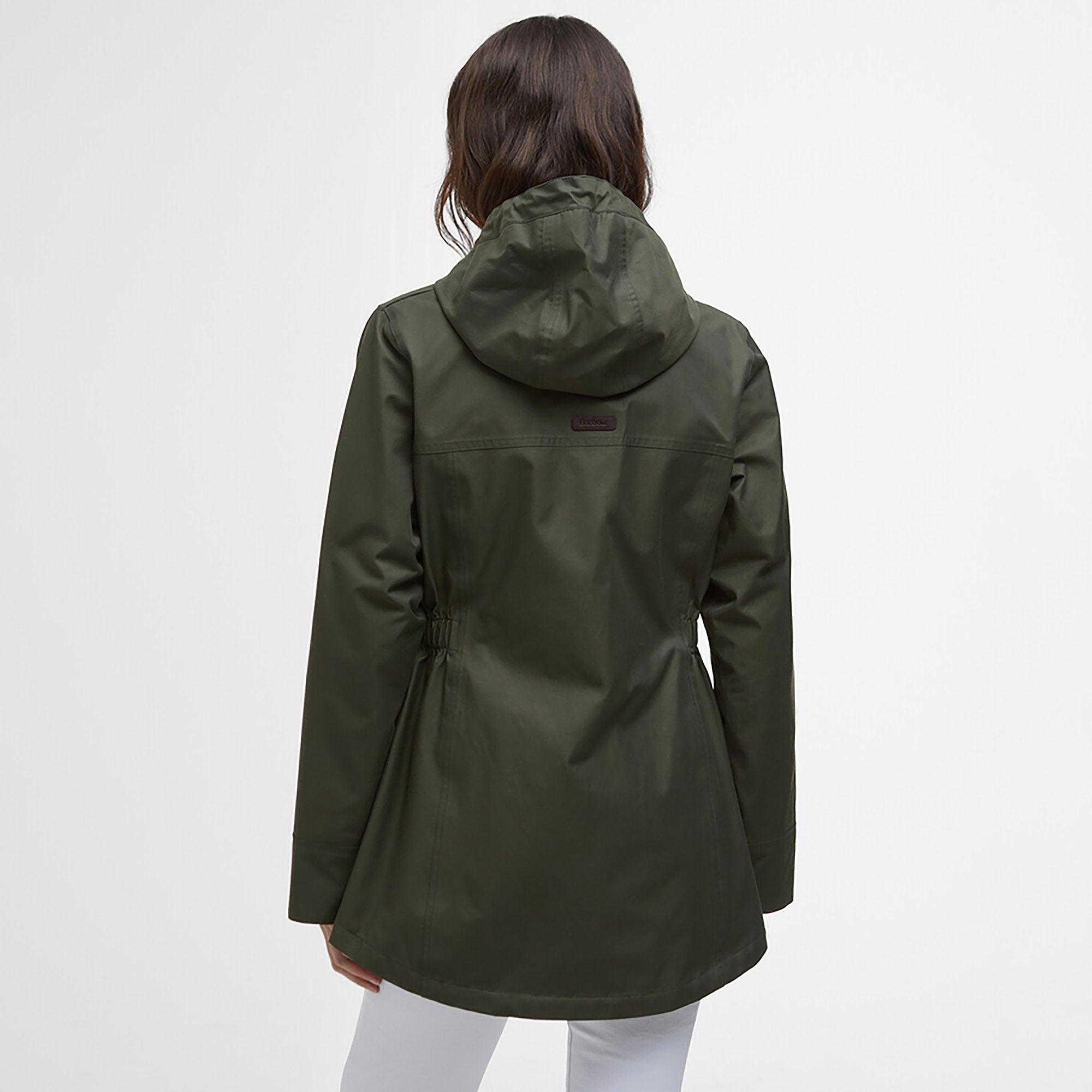 Product image 4 of 7 of Barbour Women's Maple Waterproof Jacket - Olive/Ancient Tartan
