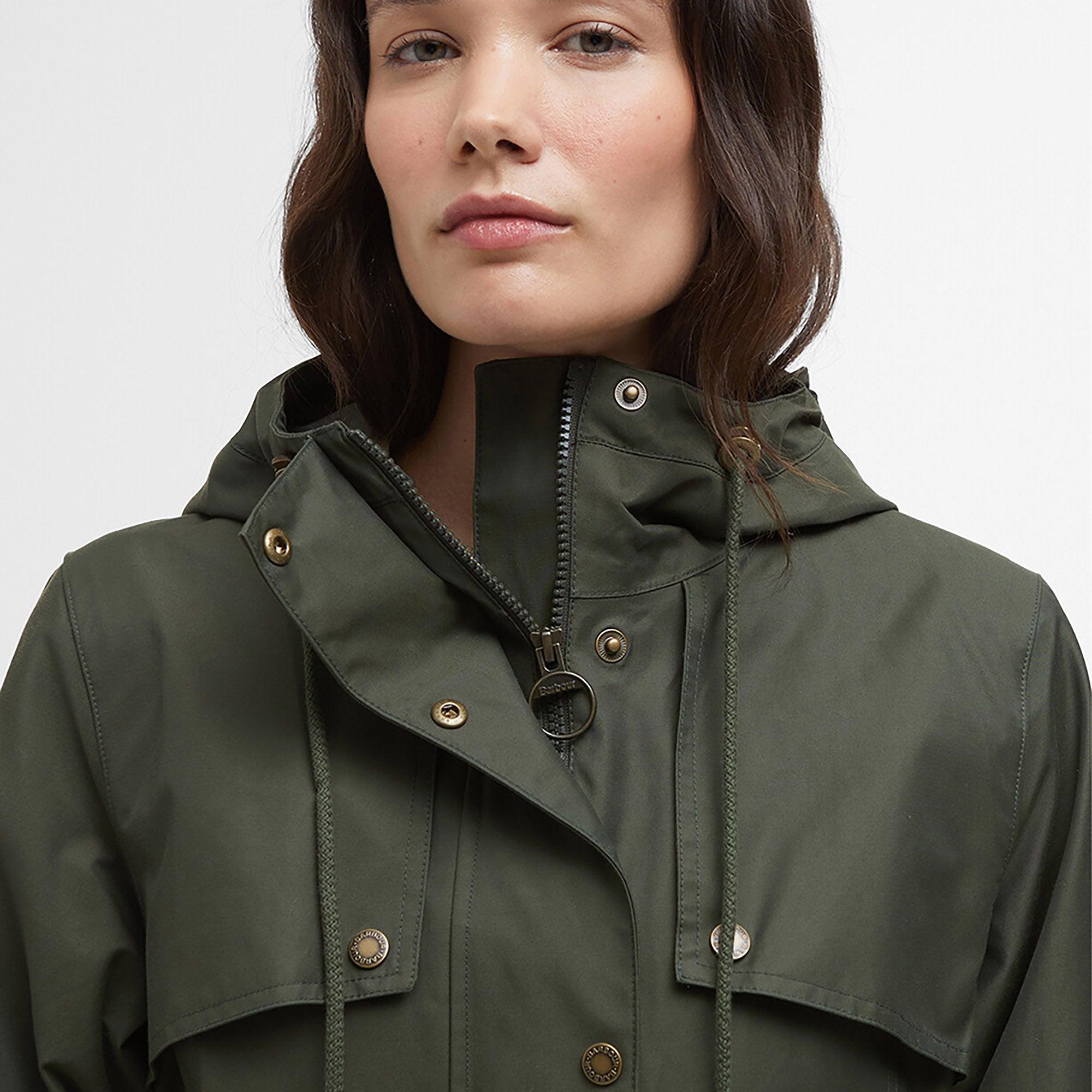 Product image 5 of 7 of Barbour Women's Maple Waterproof Jacket - Olive/Ancient Tartan