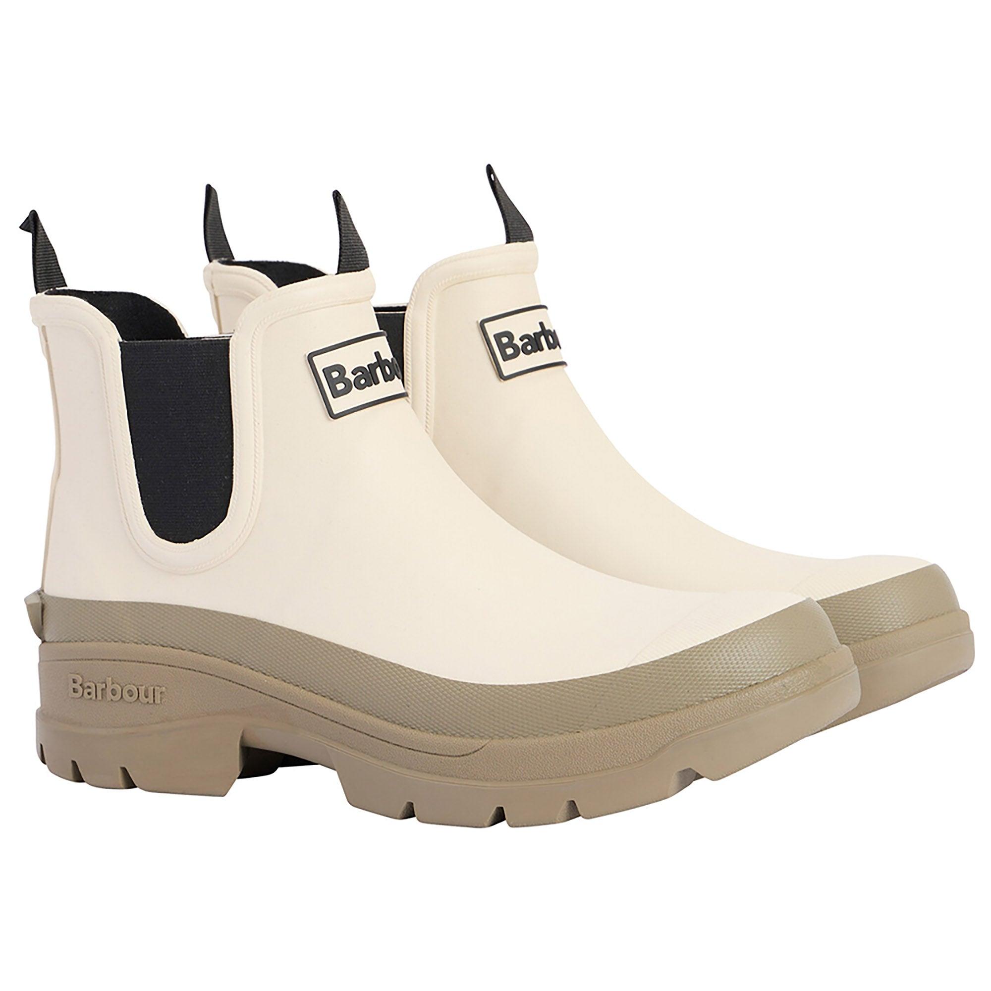 Product image 2 of 7 of Barbour Women's Nimbus Chelsea Wellington Boots - Salt/Dusky Green