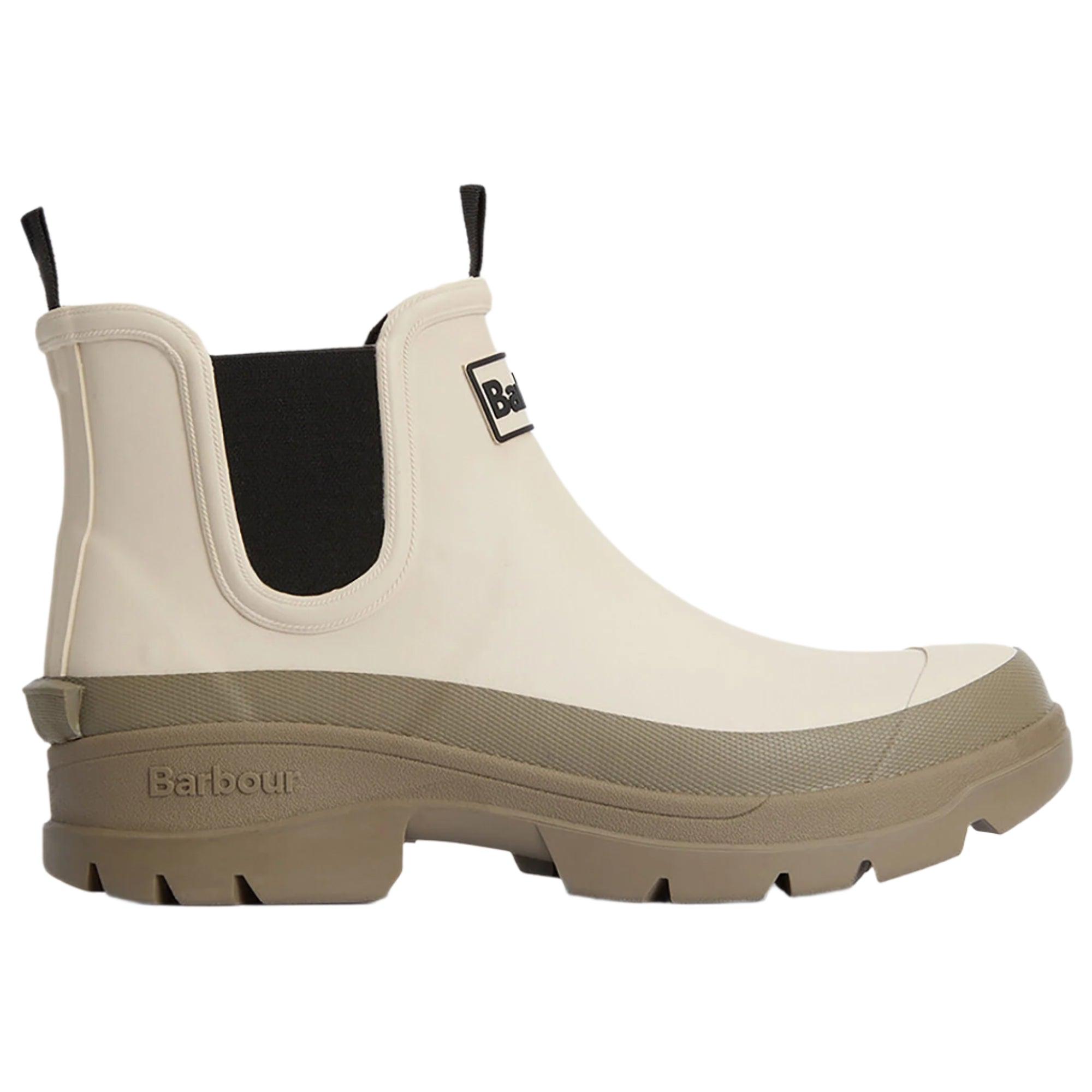 Product image 1 of 7 of Barbour Women's Nimbus Chelsea Wellington Boots - Salt/Dusky Green