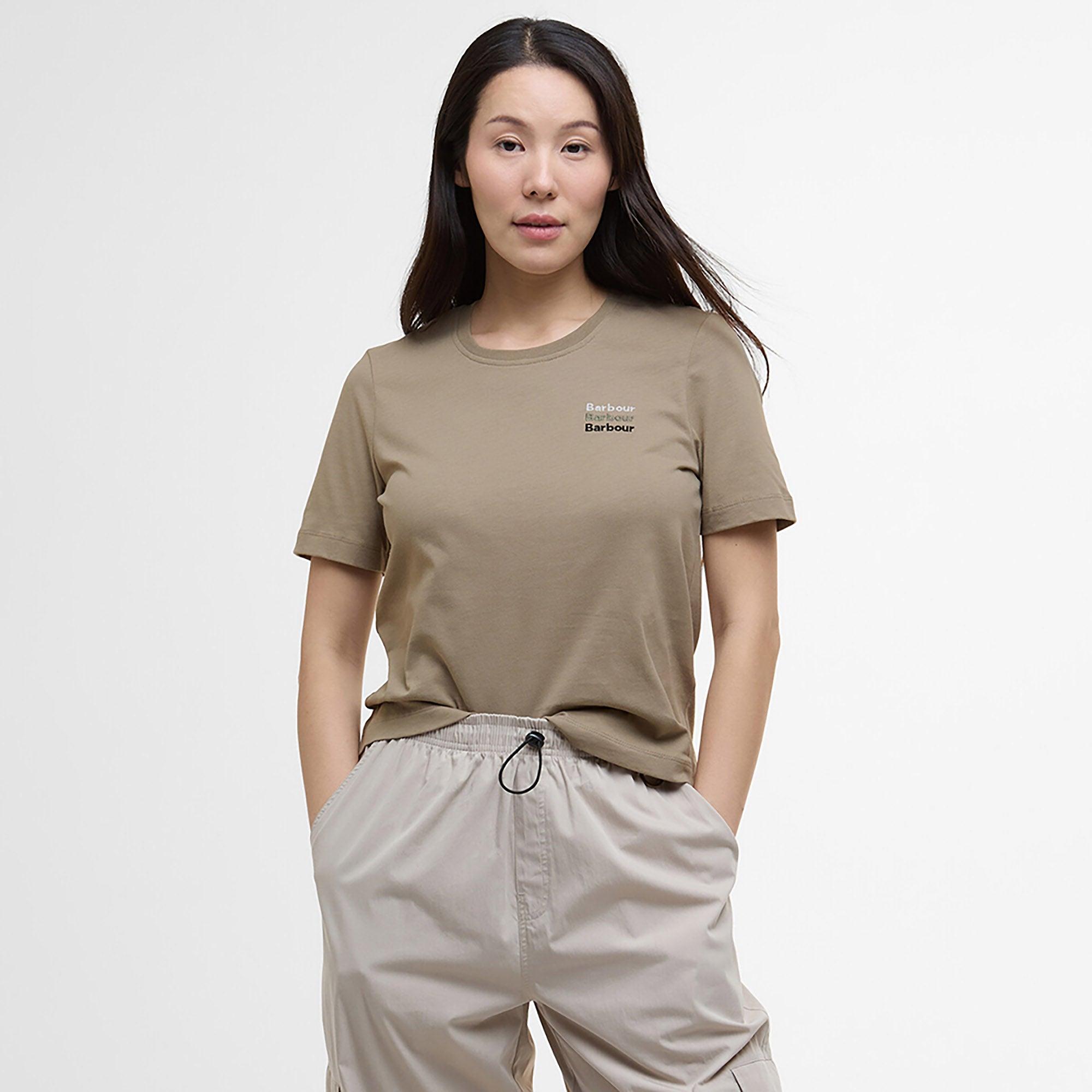 Product image 2 of 5 of Barbour Women's Penshaw T-Shirt - Military Brown