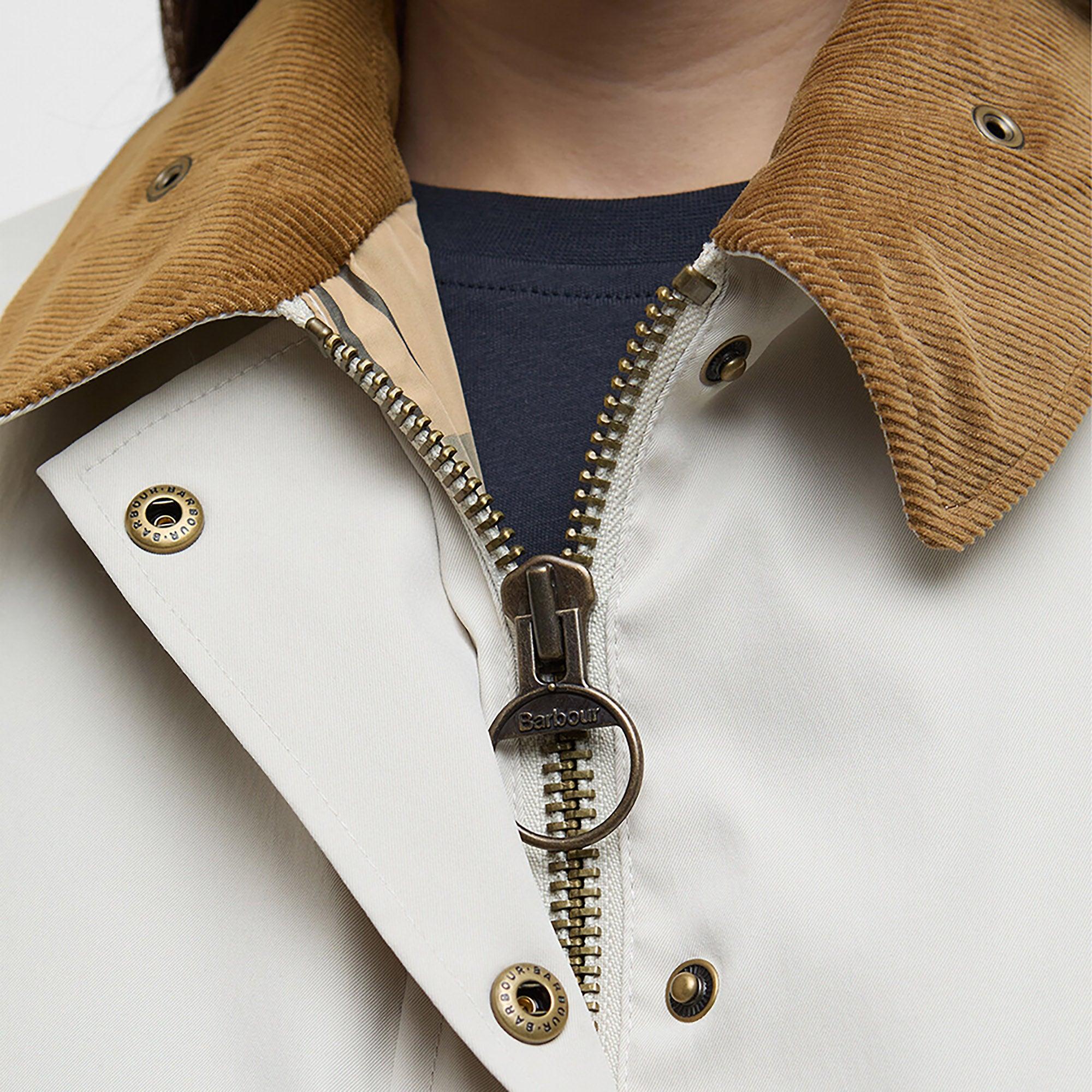 Product image 8 of 12 of Barbour Women's Sofie Showerproof Jacket - Beige/Dress Tartan lining