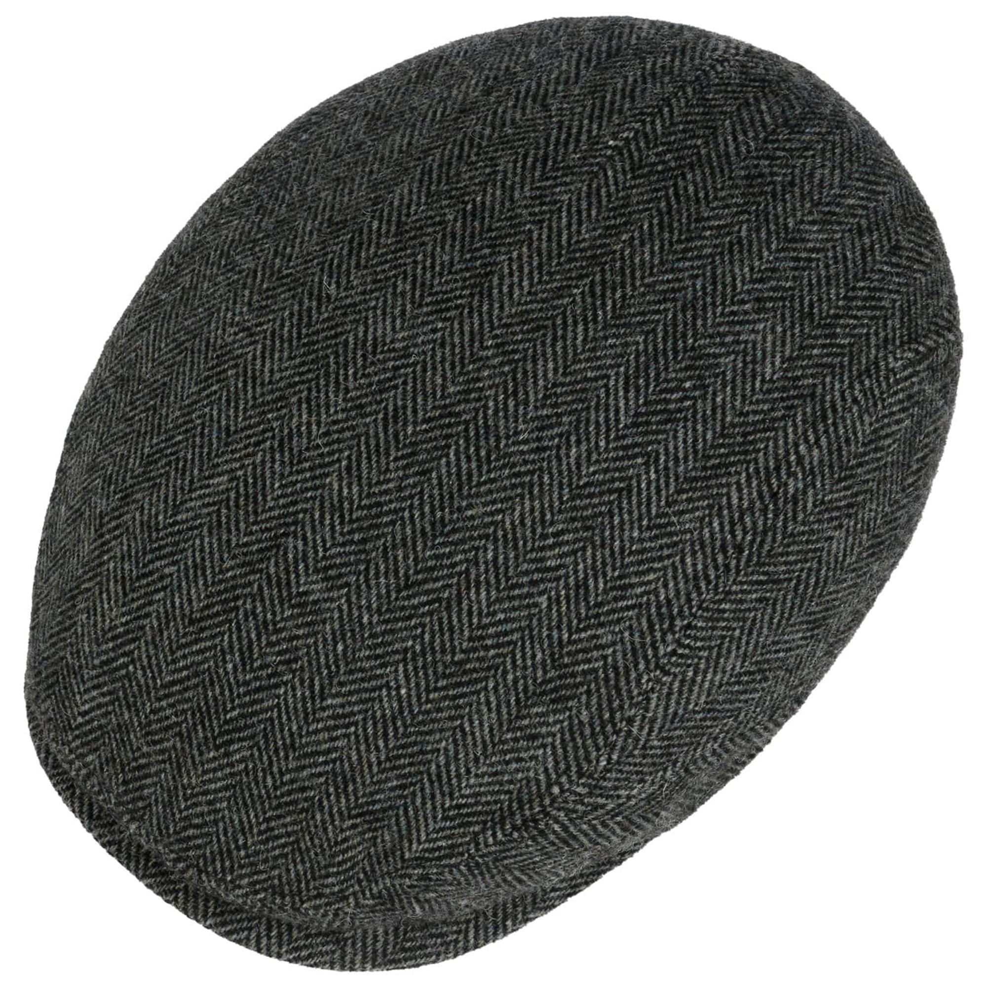 Product image 2 of 4 of Stetson Belfast Driver Classic Wool Herringbone Flat Cap - Moss Green