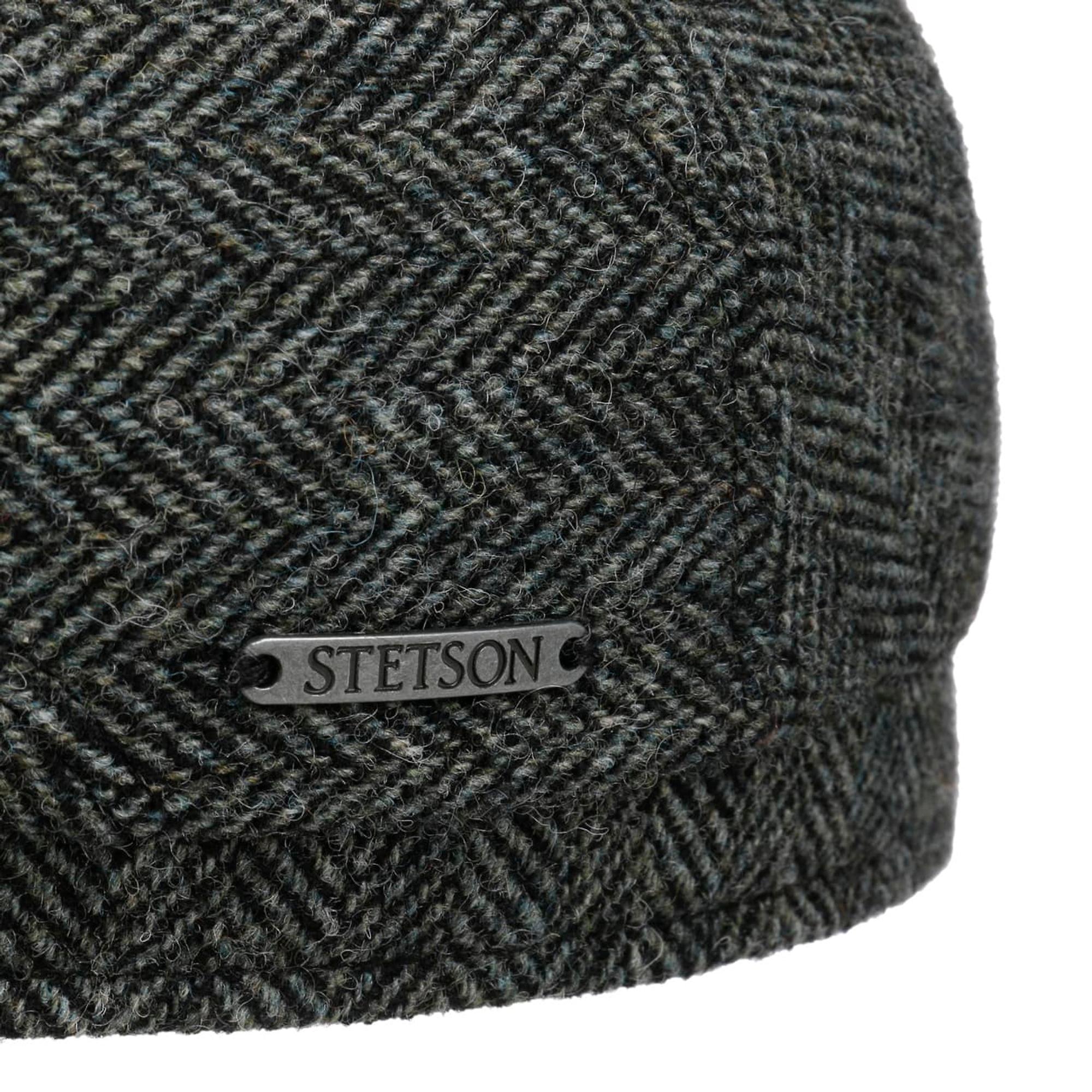 Product image 4 of 4 of Stetson Belfast Driver Classic Wool Herringbone Flat Cap - Moss Green