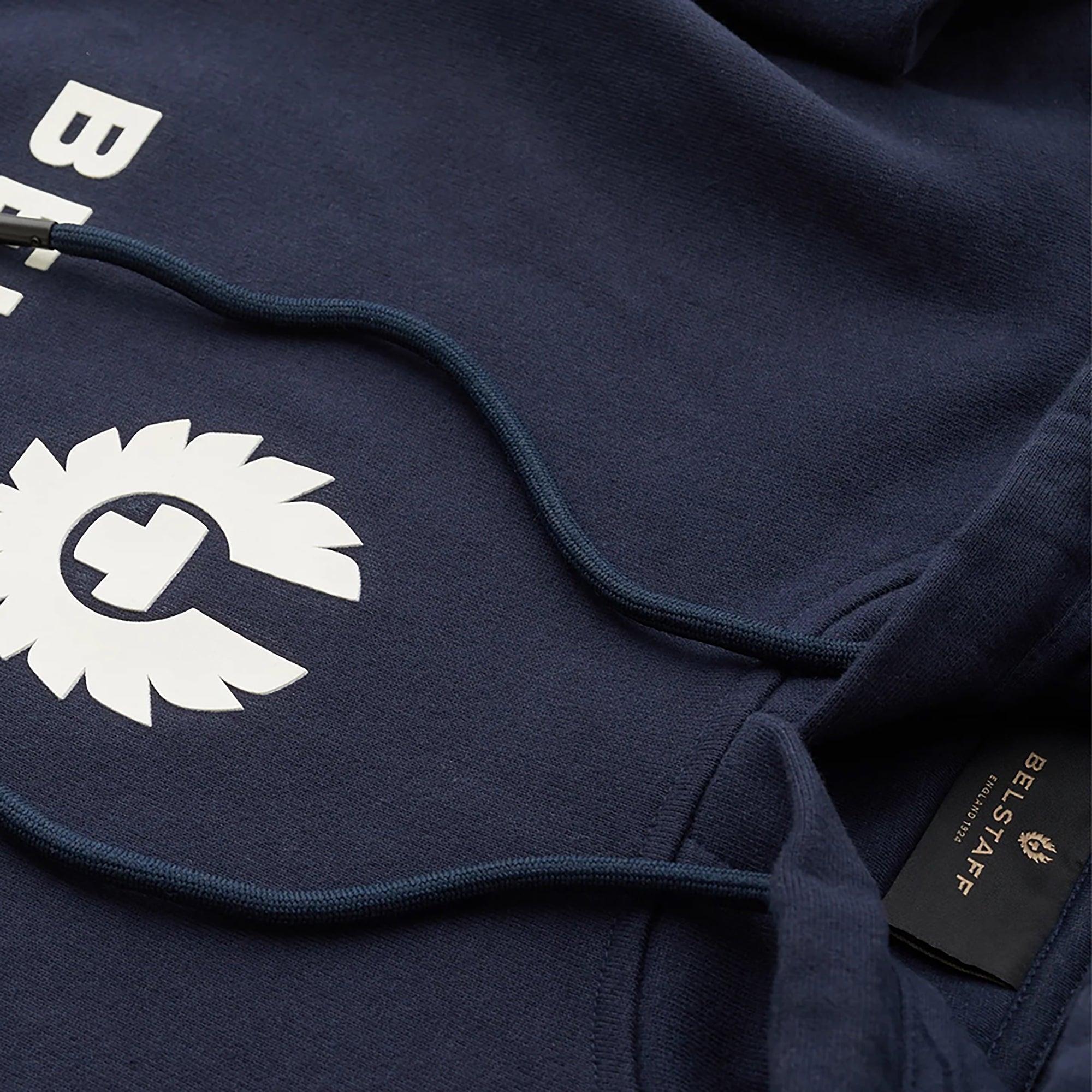 Product image 4 of 4 of Belstaff Men's Cotton Fleece Signature Hoodie - Dark Ink
