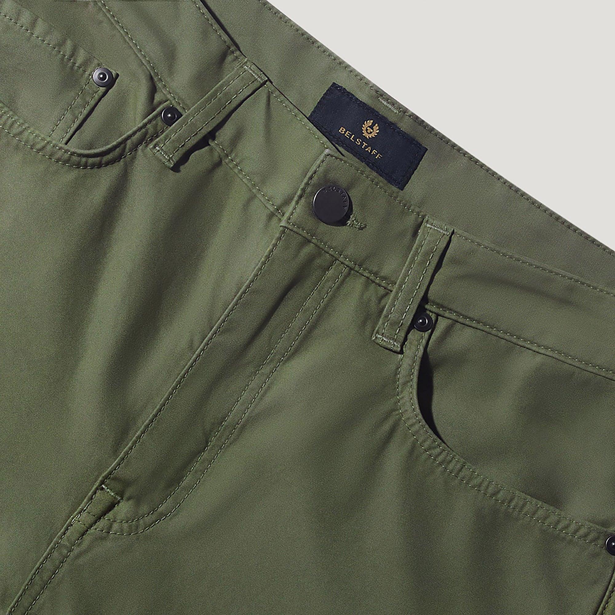 Product image 3 of 3 of Belstaff Men's Cotton Sateen Longton Jeans - Surplus Green