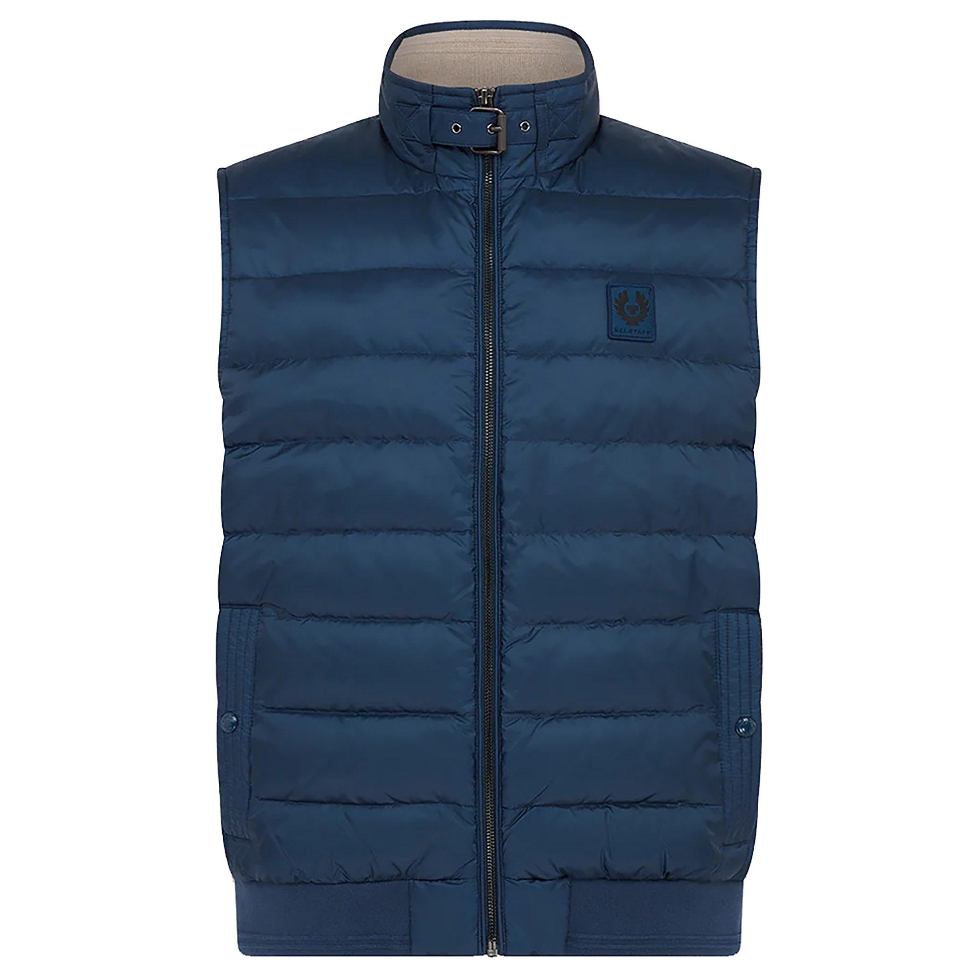 Product image 1 of 4 of Belstaff Men's Down Filled Nylon Circuit Vest Gilet - Insignia Blue
