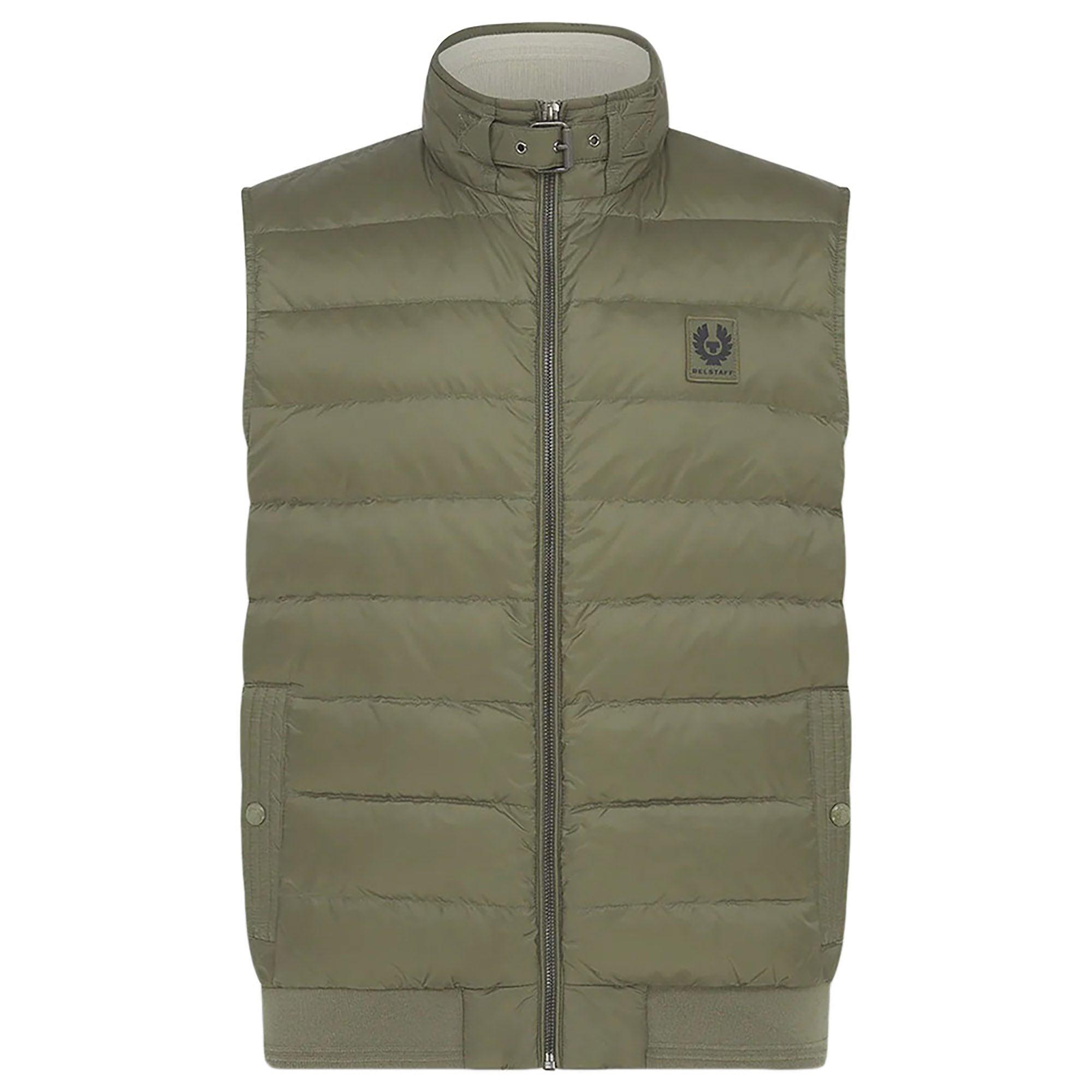 Product image 1 of 4 of Belstaff Men's Down Filled Nylon Circuit Vest Gilet - Surplus Green