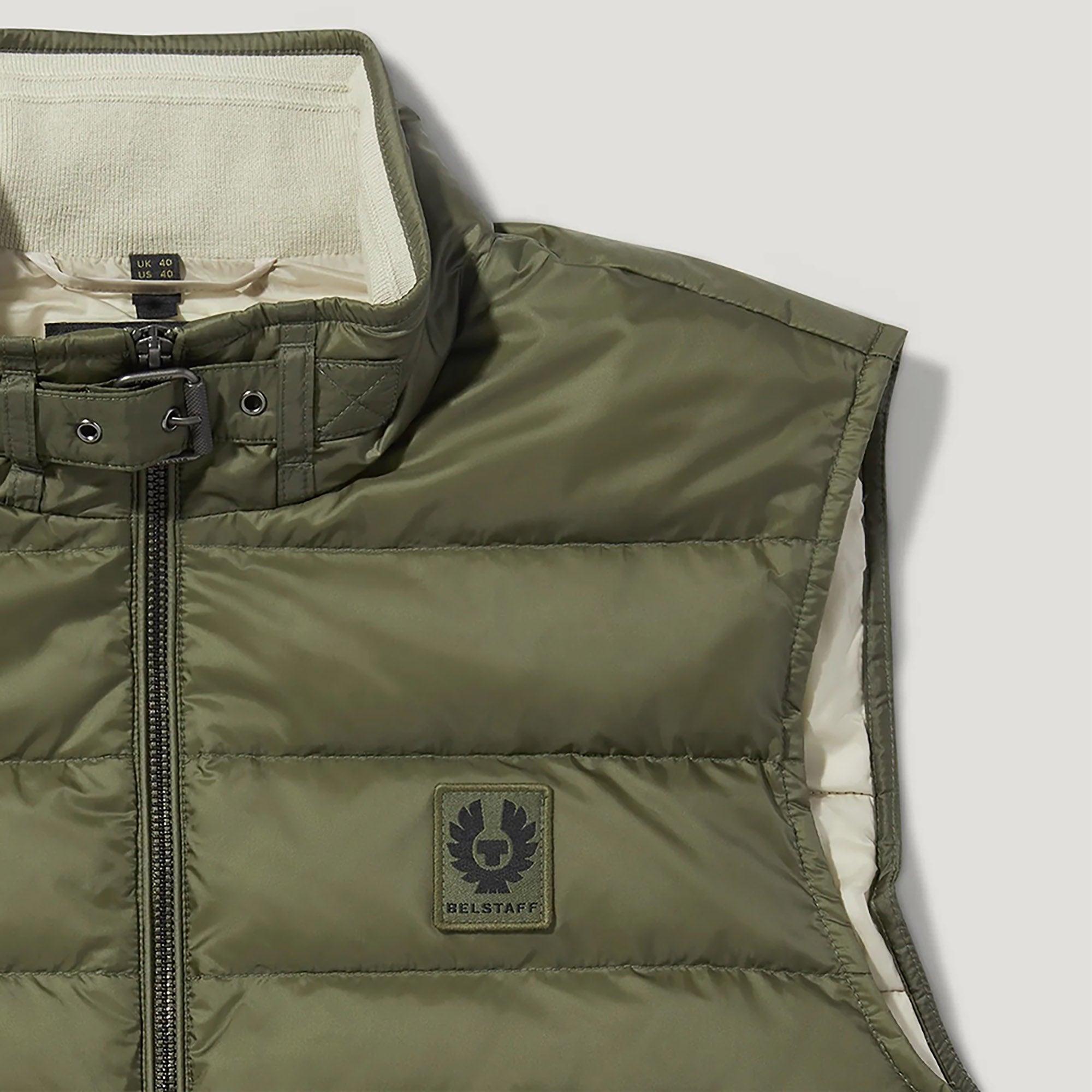 Product image 4 of 4 of Belstaff Men's Down Filled Nylon Circuit Vest Gilet - Surplus Green