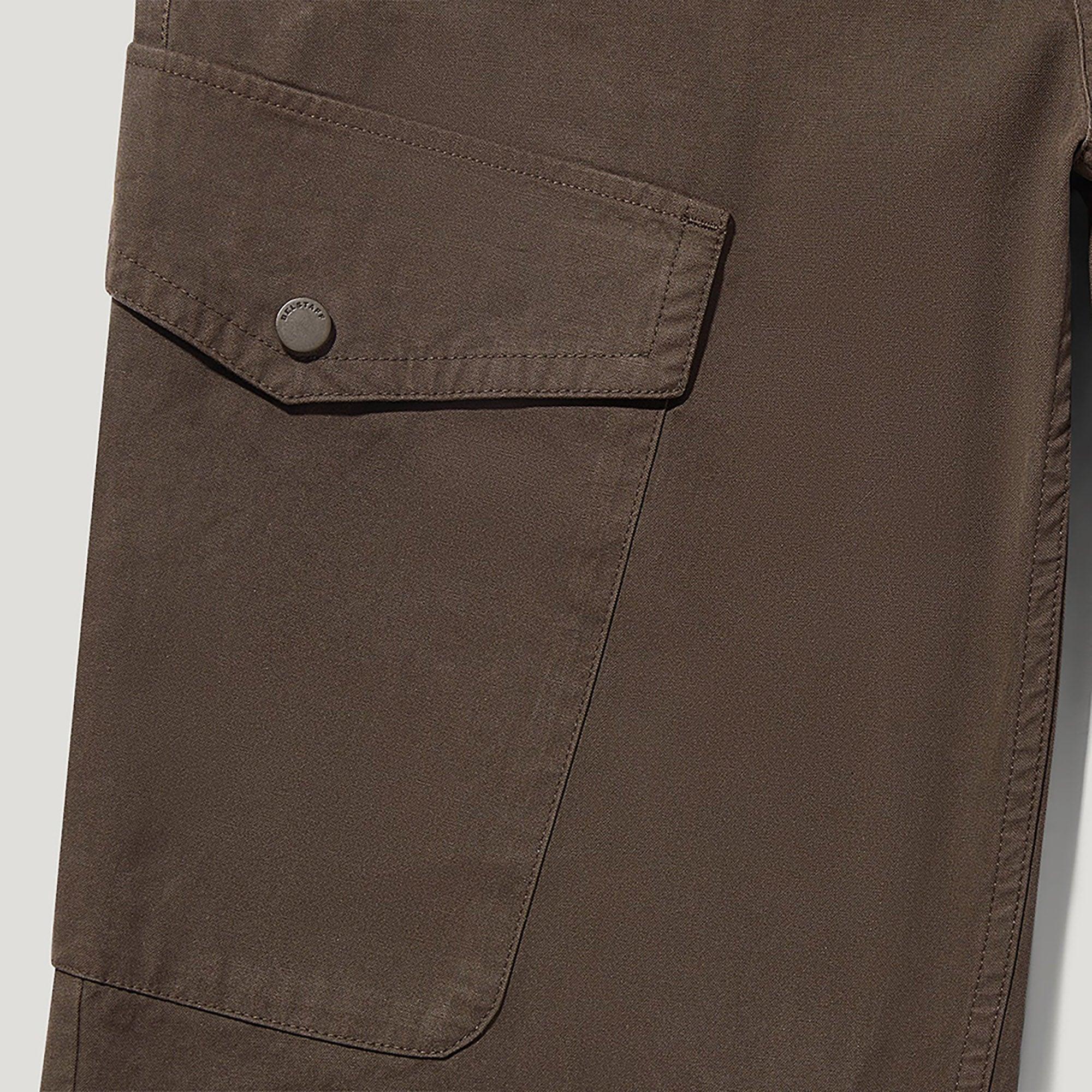 Product image 3 of 3 of Belstaff Men's Garment Dye Cotton Dispatch Cargo Trousers - Army Olive