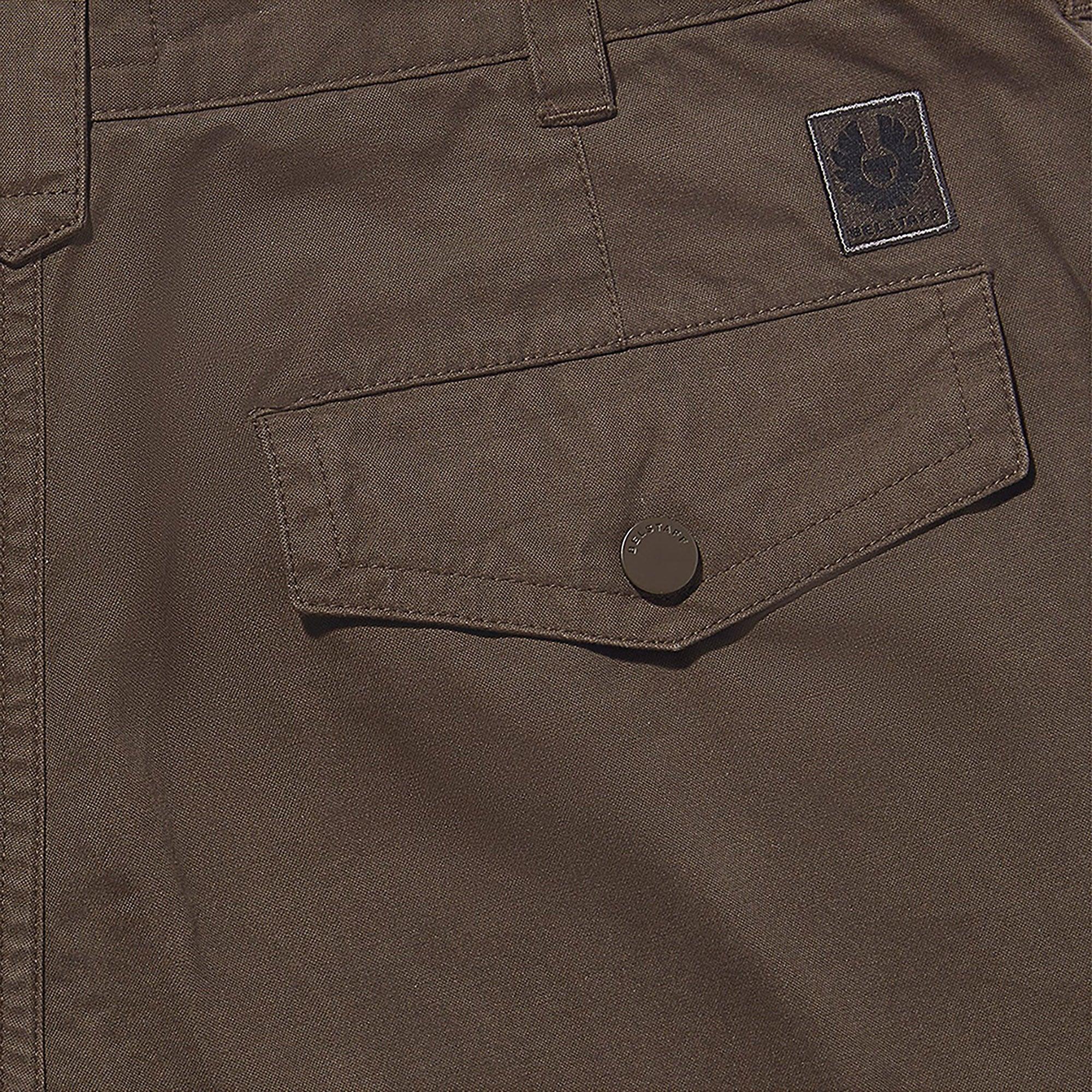 Product image 2 of 3 of Belstaff Men's Garment Dye Cotton Dispatch Cargo Trousers - Army Olive