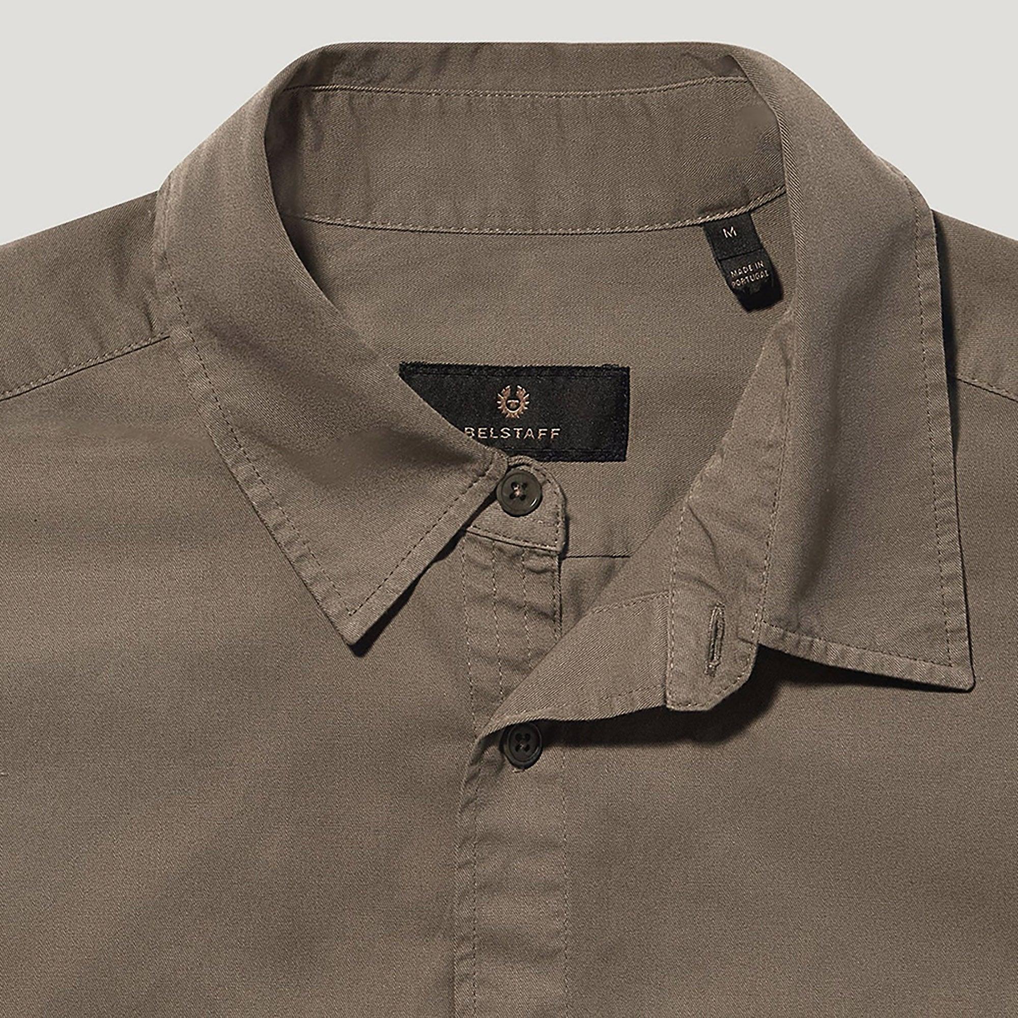 Product image 2 of 3 of Belstaff Men's Garment Dye Cotton Scale Shirt - Surplus Green