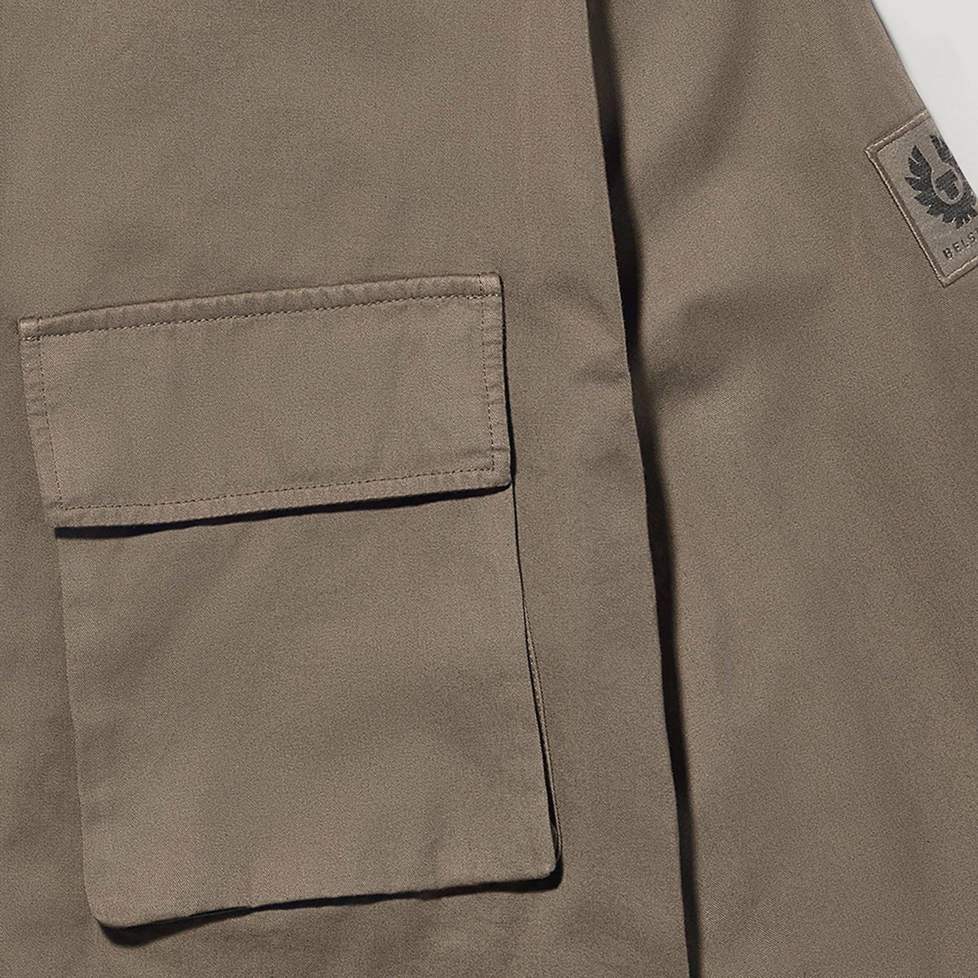 Product image 3 of 3 of Belstaff Men's Garment Dye Cotton Scale Shirt - Surplus Green