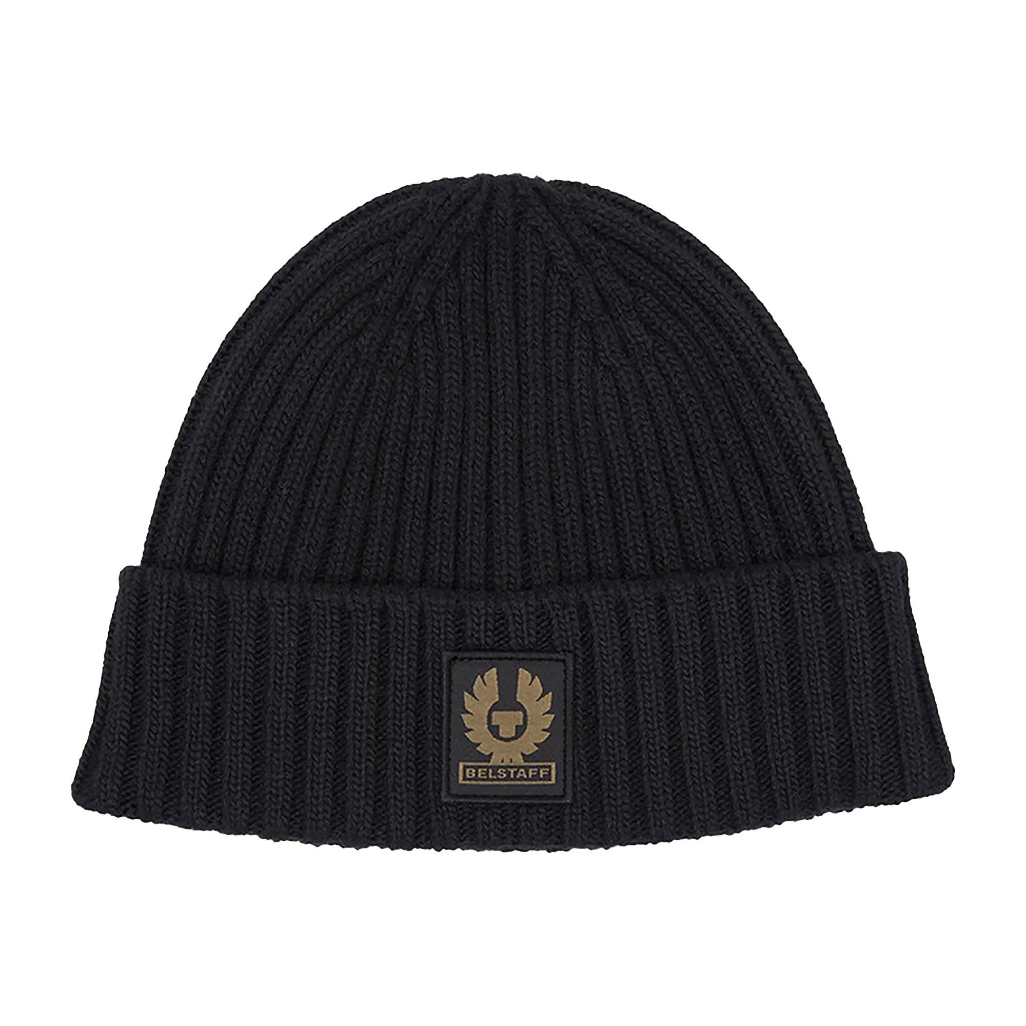 Product image 1 of 3 of Belstaff Men's Lambswool Watch Beanie Hat - Black