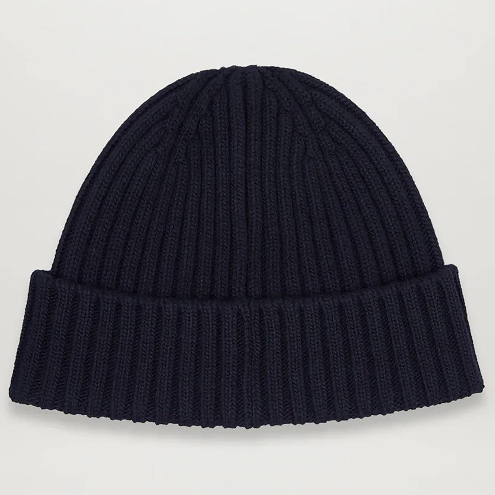 Product image 2 of 4 of Belstaff Men's Lambswool Watch Beanie Hat - Dark Navy
