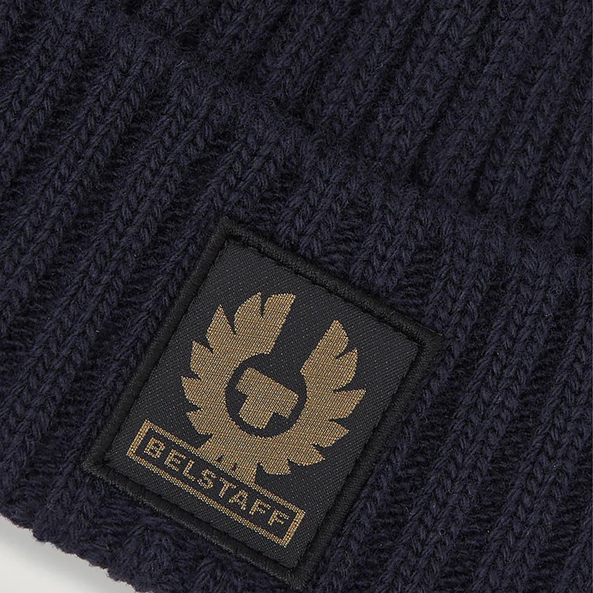 Product image 4 of 4 of Belstaff Men's Lambswool Watch Beanie Hat - Dark Navy