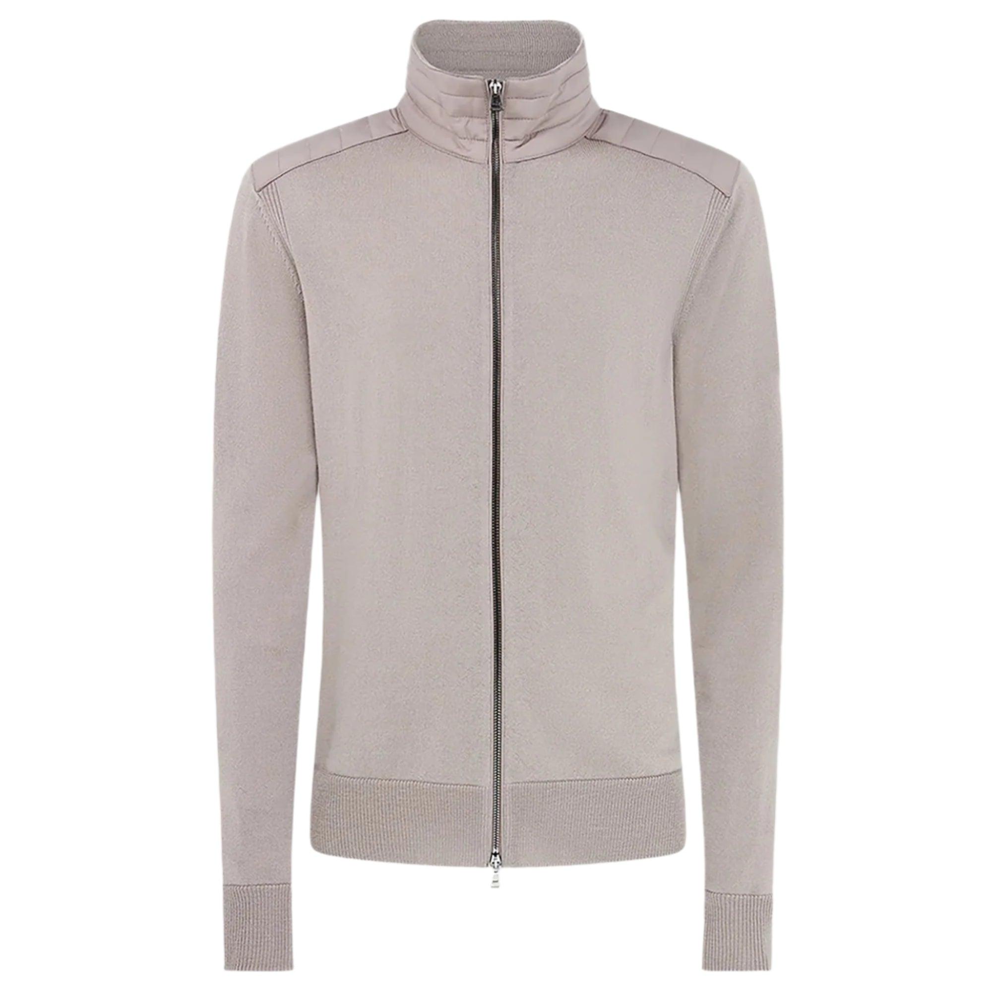 Product image 1 of 3 of Belstaff Men's Merino Wool Kelby Zip Cardigan - Pumice