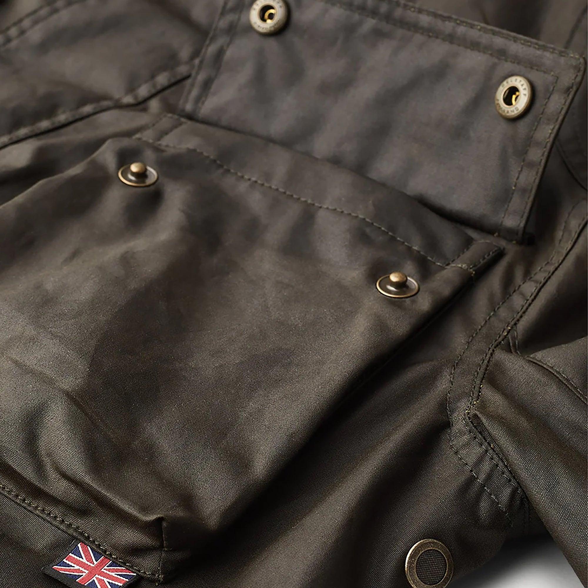 Product image 5 of 5 of Belstaff Men's Waxed Cotton Fieldmaster Jacket - Faded Olive