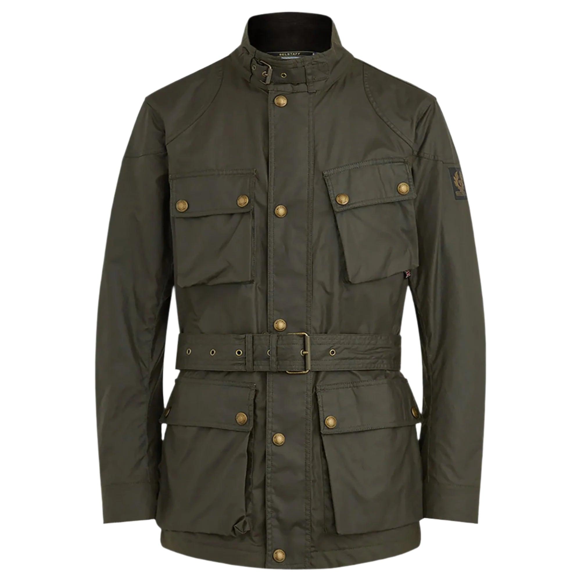 Product image 1 of 3 of Belstaff Men's Waxed Cotton Trialmaster Jacket - Faded Olive