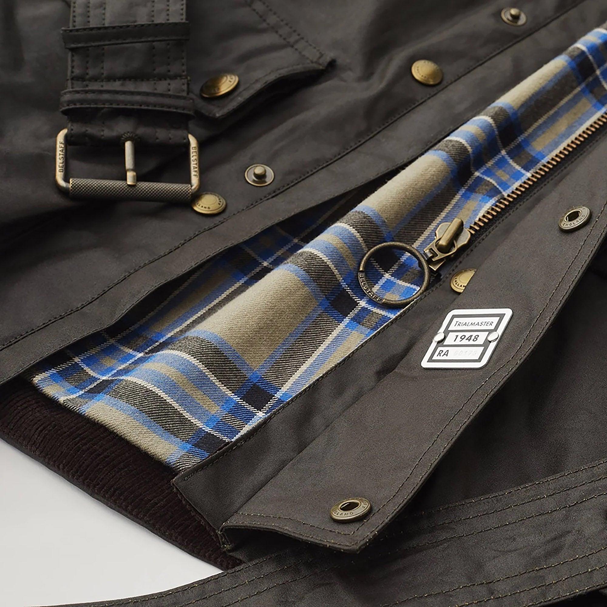 Product image 3 of 3 of Belstaff Men's Waxed Cotton Trialmaster Jacket - Faded Olive