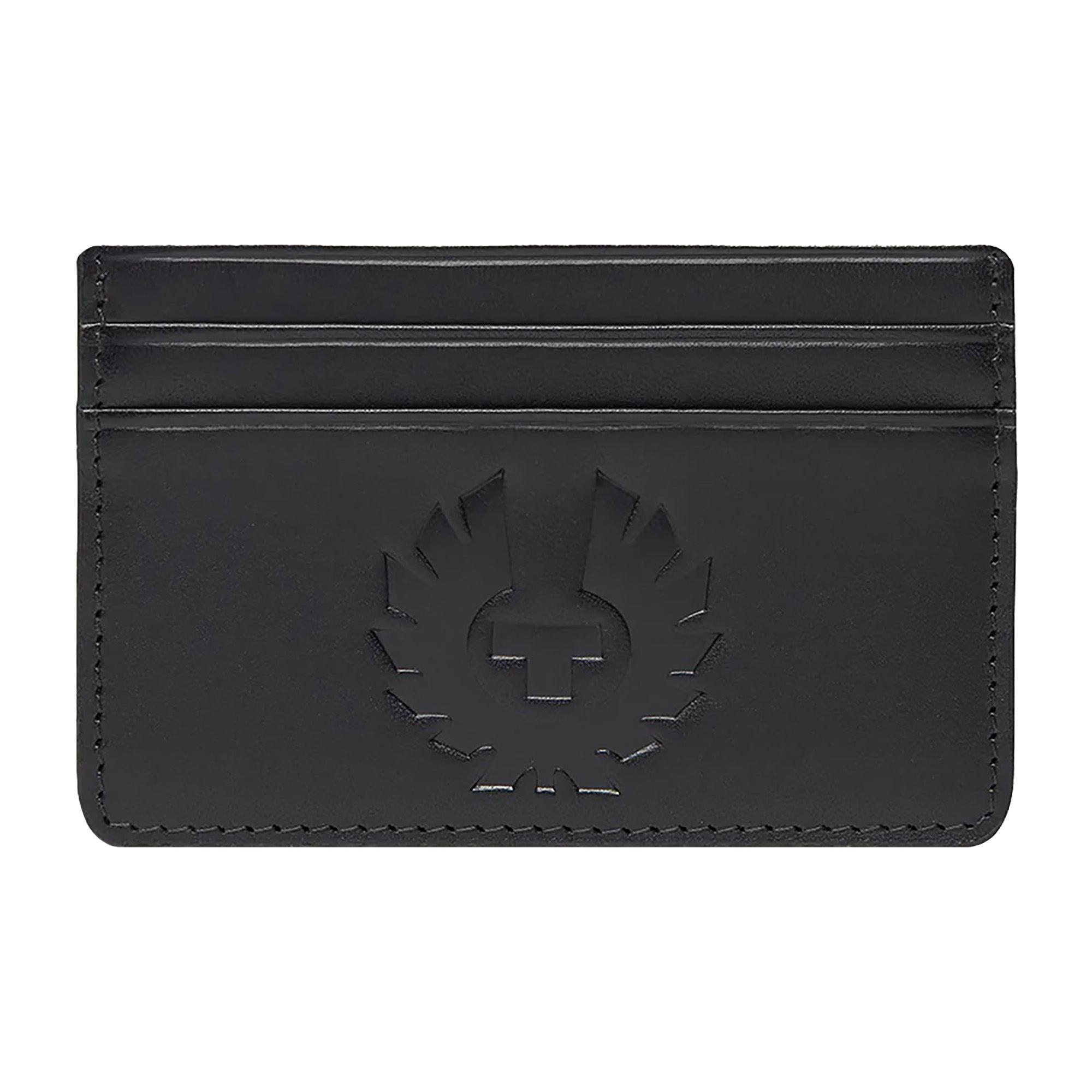 Product image 1 of 3 of Belstaff Smooth Leather Wheatle Card Holder - Black