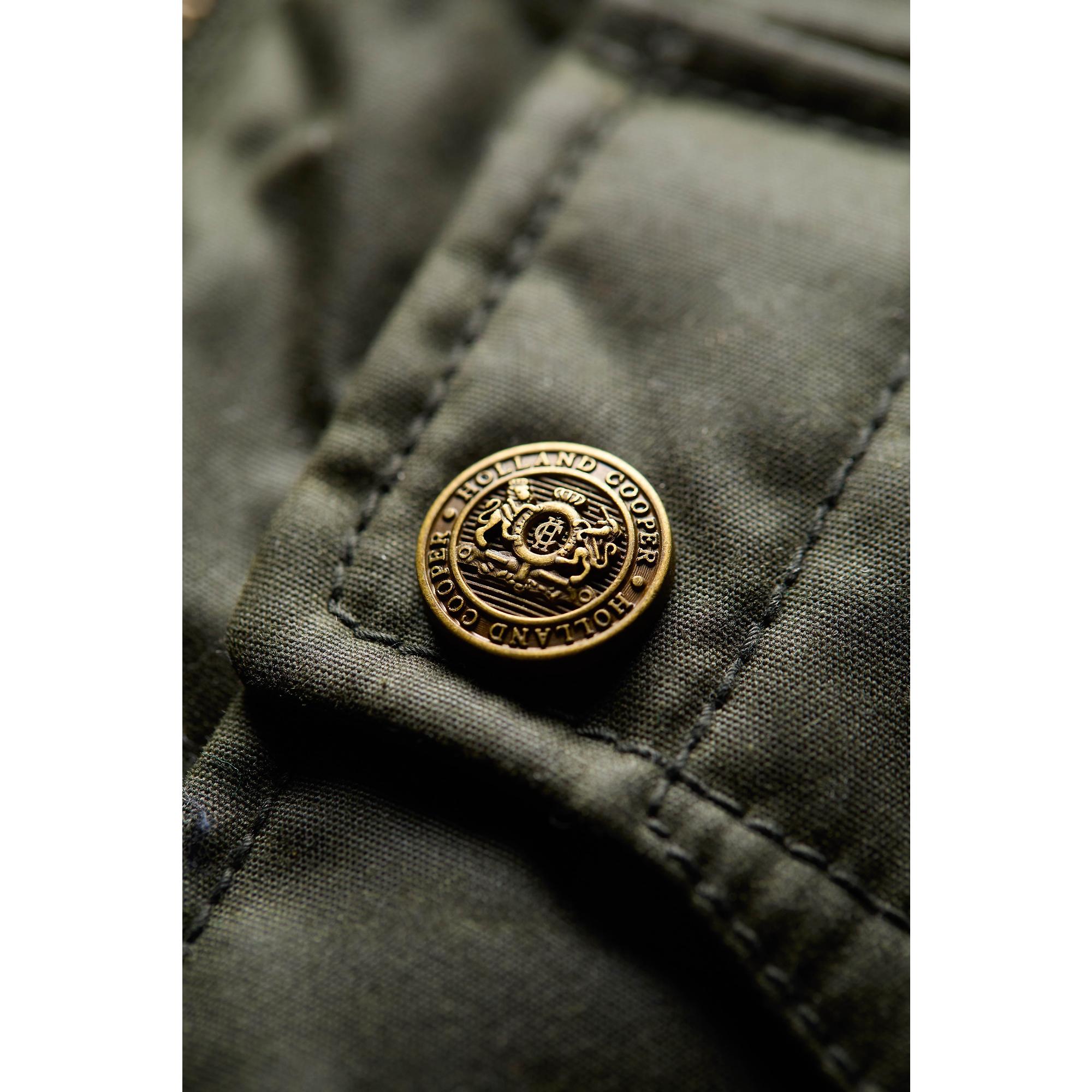 Product image 10 of 11 of Holland Cooper Women's Belted Waxed Jacket - Dark Olive