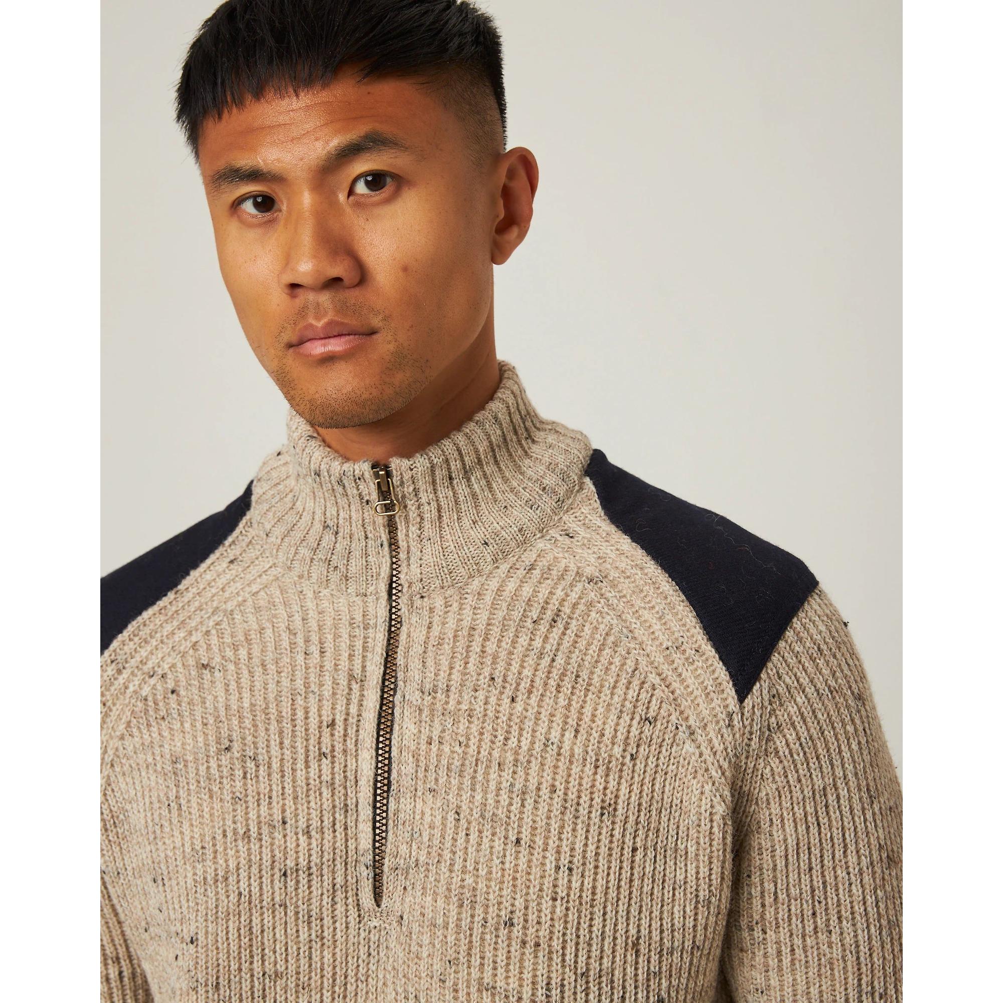 Product image 5 of 9 of Peregrine Men's Bexley Quarter Zip Jumper - Skiddaw
