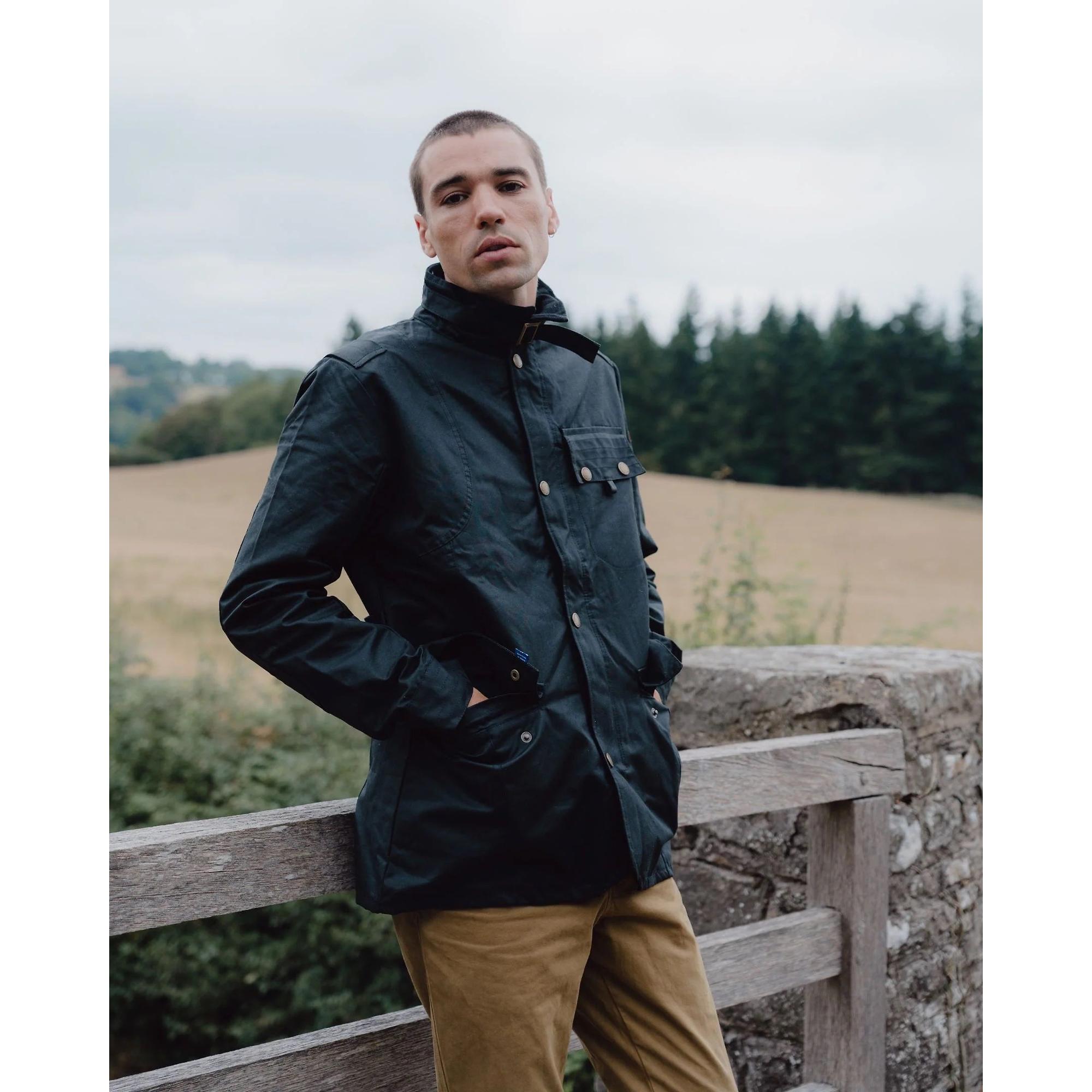 Product image 8 of 8 of Peregrine Men's Bexley Wax Jacket - Black