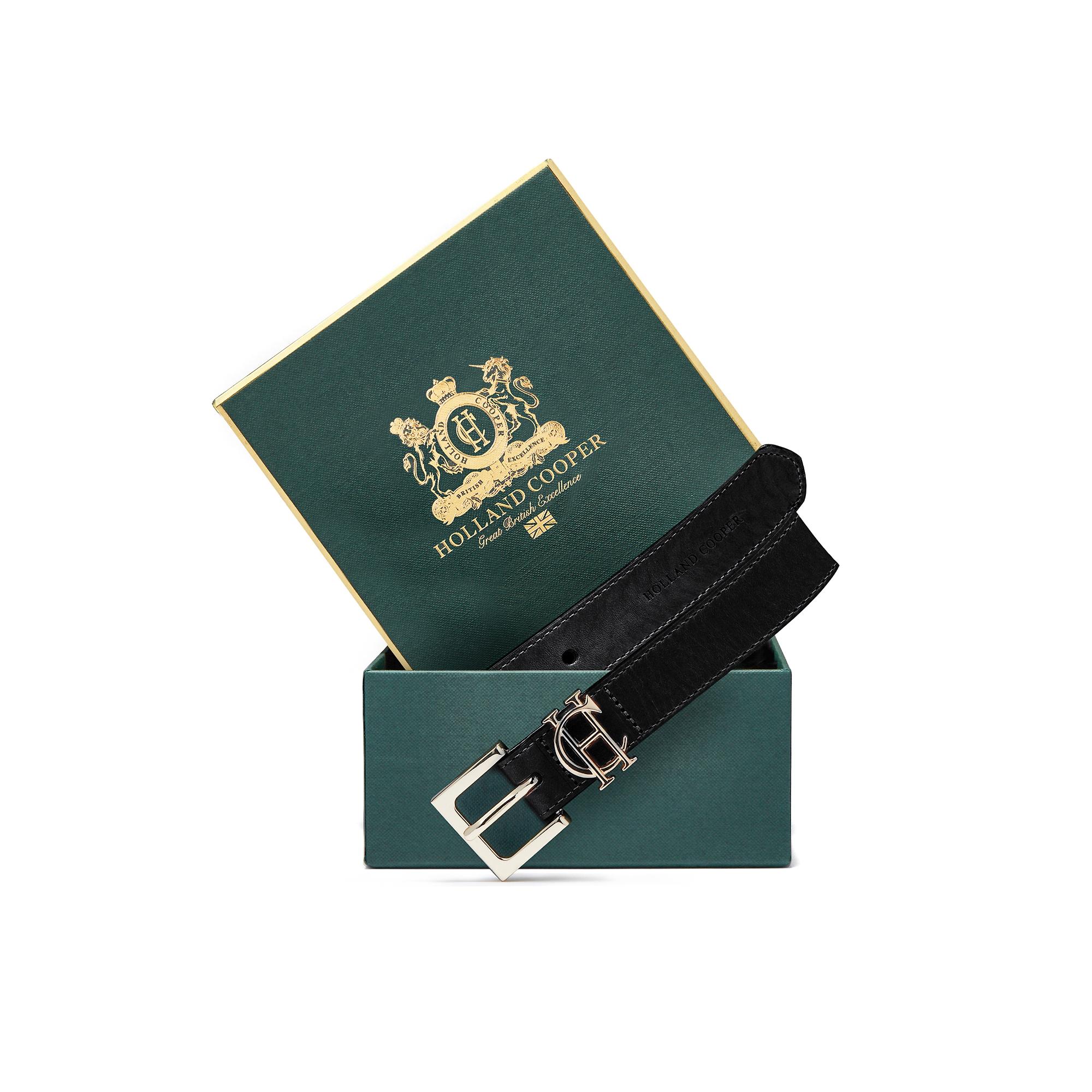 Product image 2 of 4 of Holland Cooper Women's HC Slim Logo Belt - Black