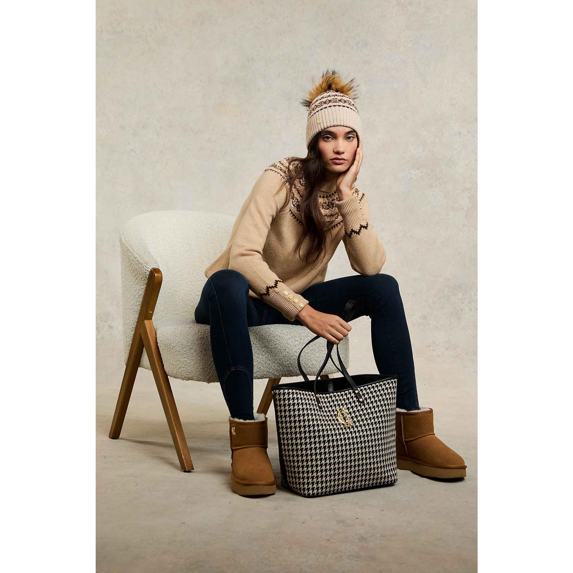 Product image 7 of 10 of Holland Cooper Women's Shearling Platform Boots - Tan